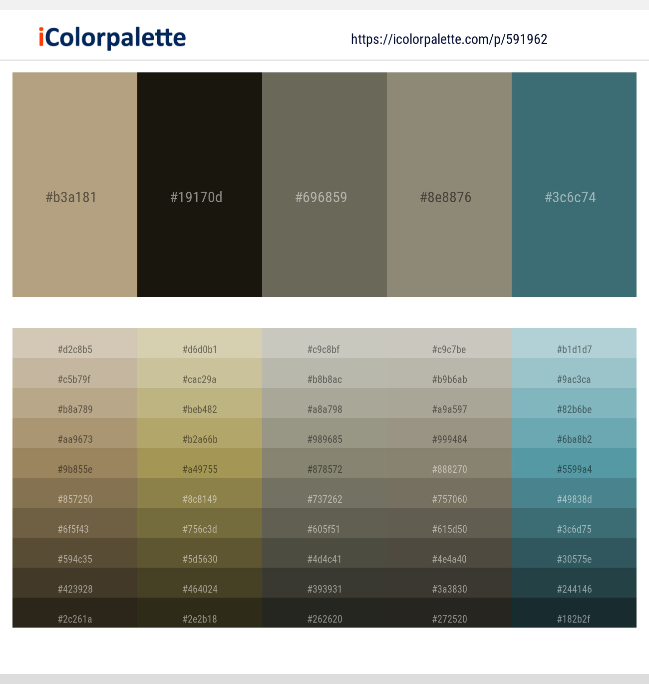 591962Mongoose – Eternity – Kokoda – Granite Green – William Color scheme