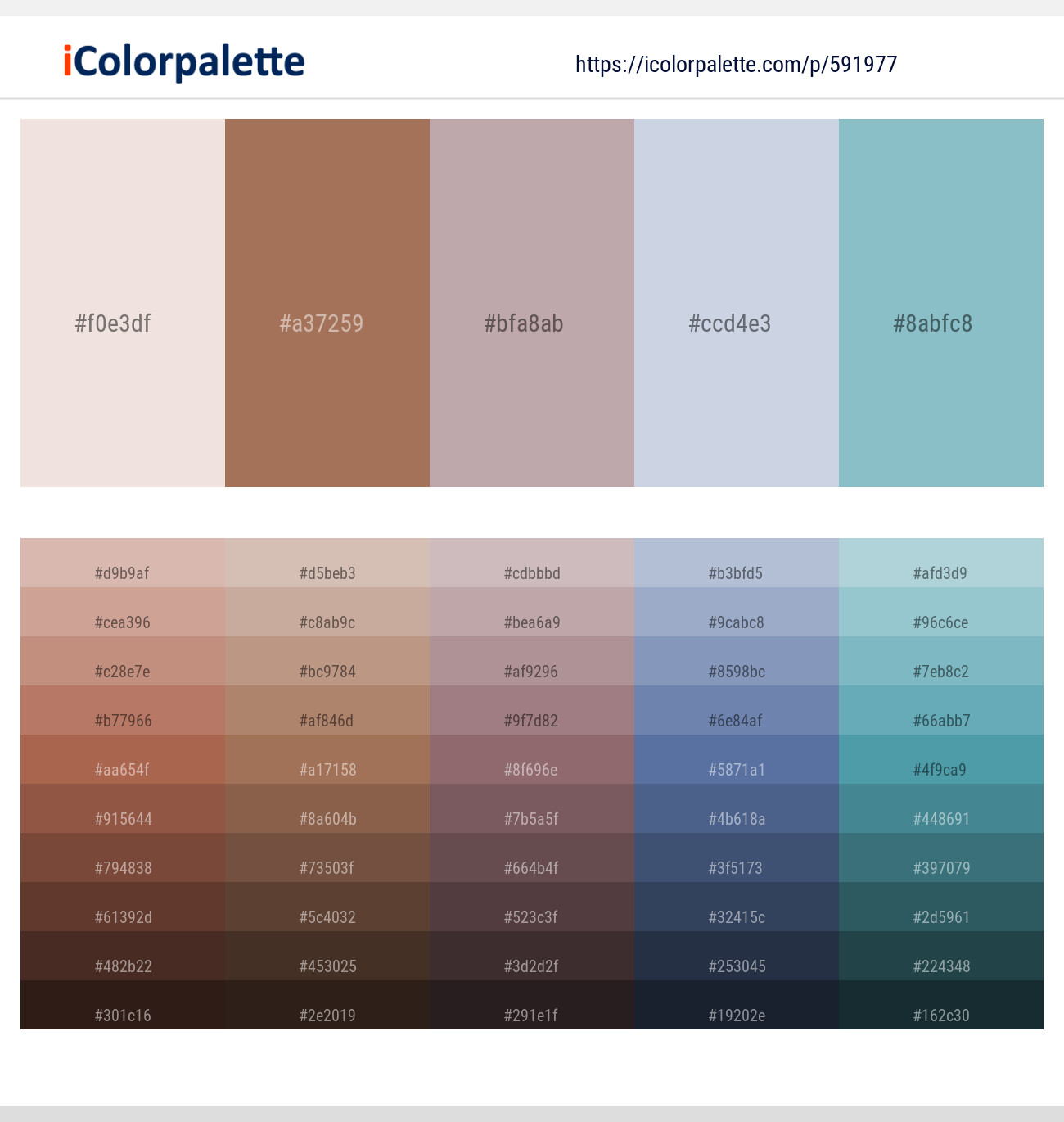 Bizarre – Leather – Pink Swan – Periwinkle Gray – Half Baked Color scheme