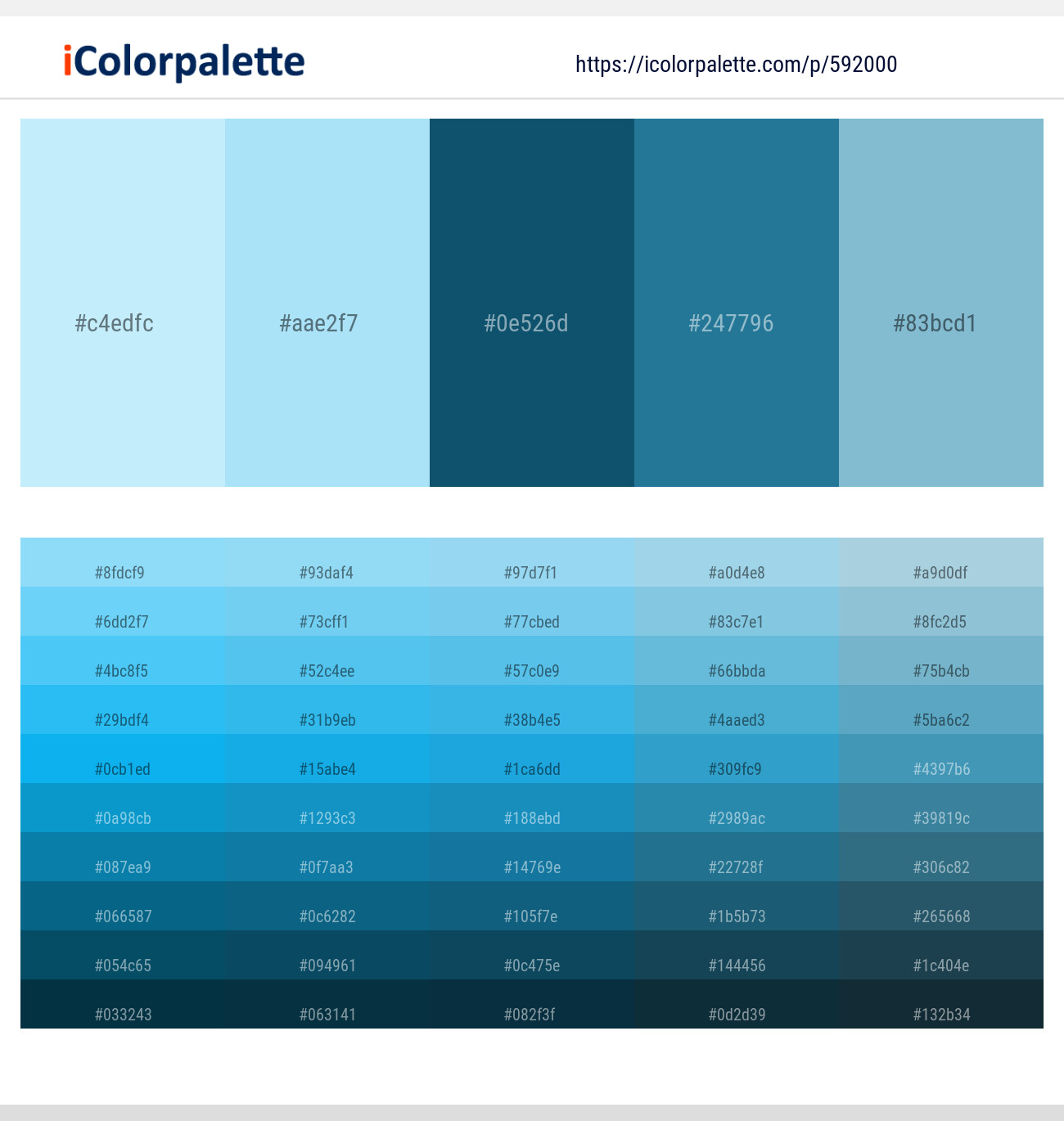 French Pass – Sail – Chathams Blue – Jelly Bean – Half Baked Color scheme