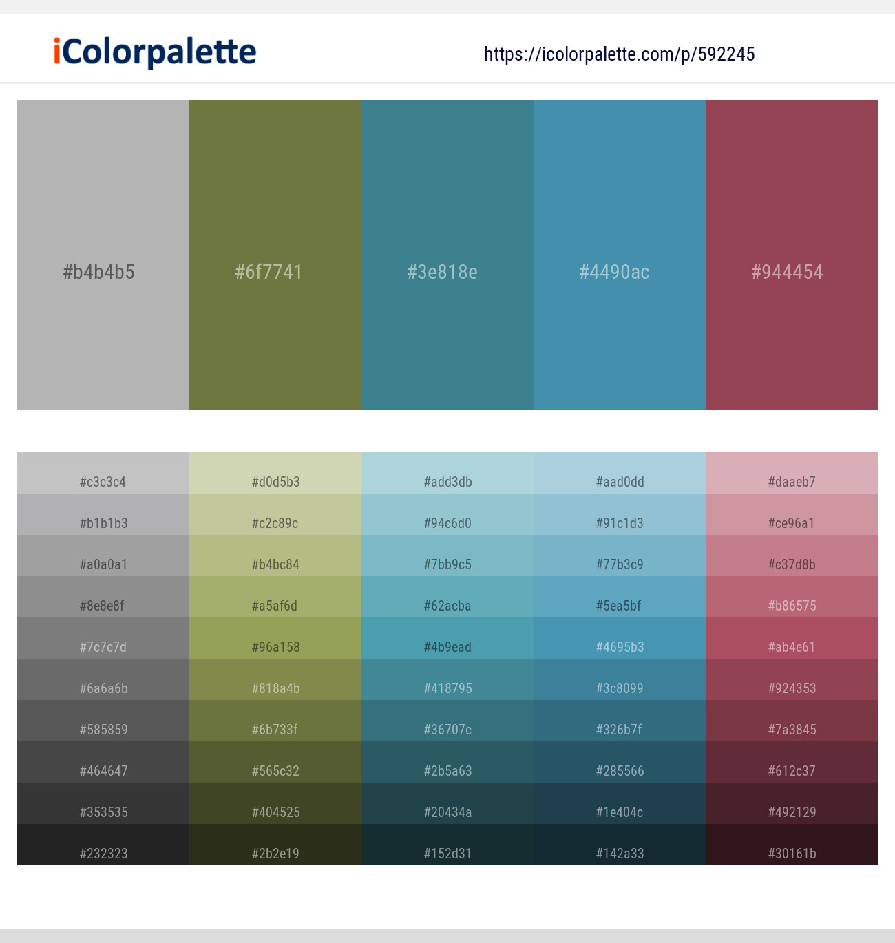 Bombay – Dingley – Ming – Steel Blue – Copper Rust Color scheme