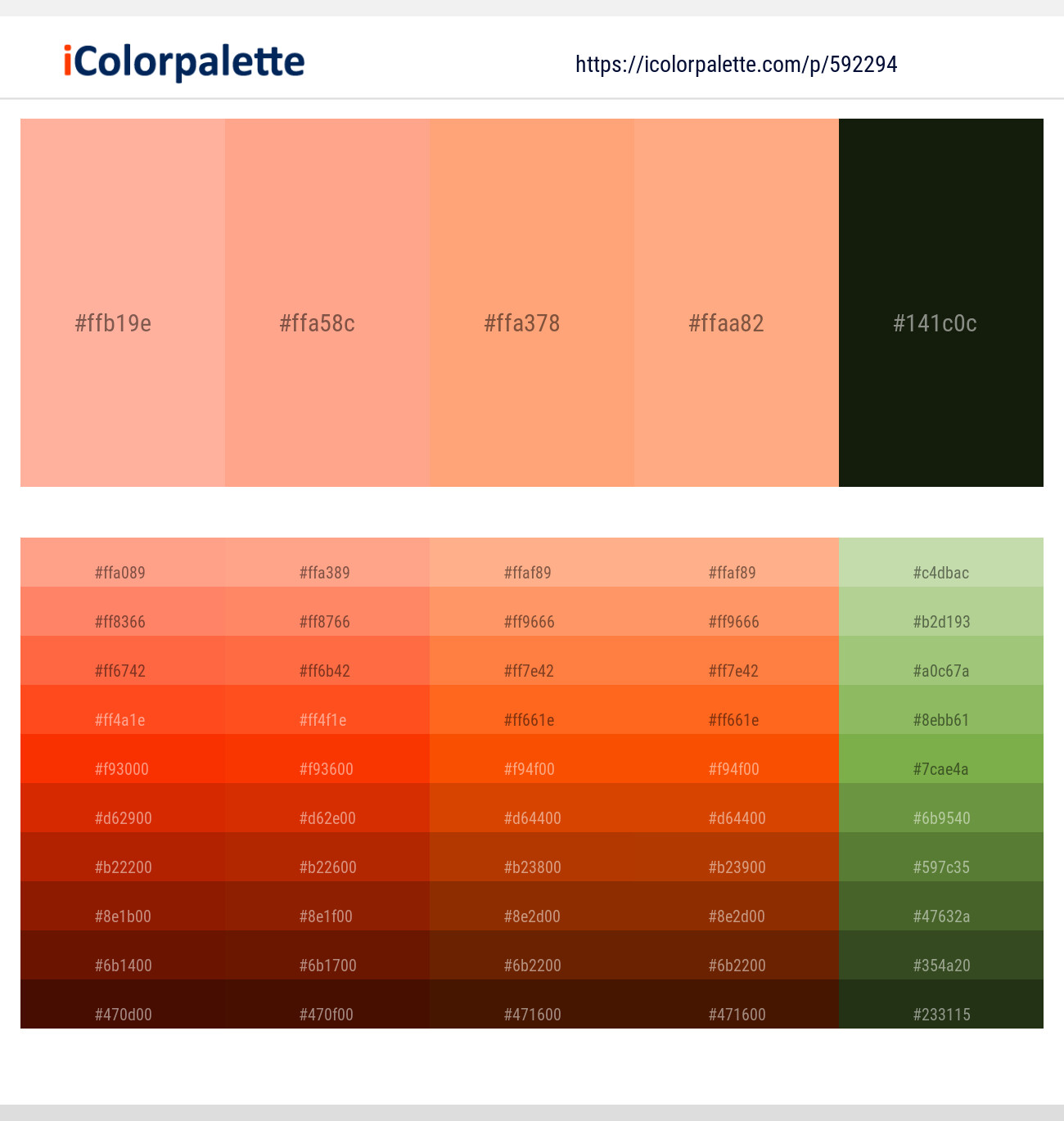Cornflower Lilac – Mona Lisa – Hit Pink – Hit Pink – Gordons Green Color scheme