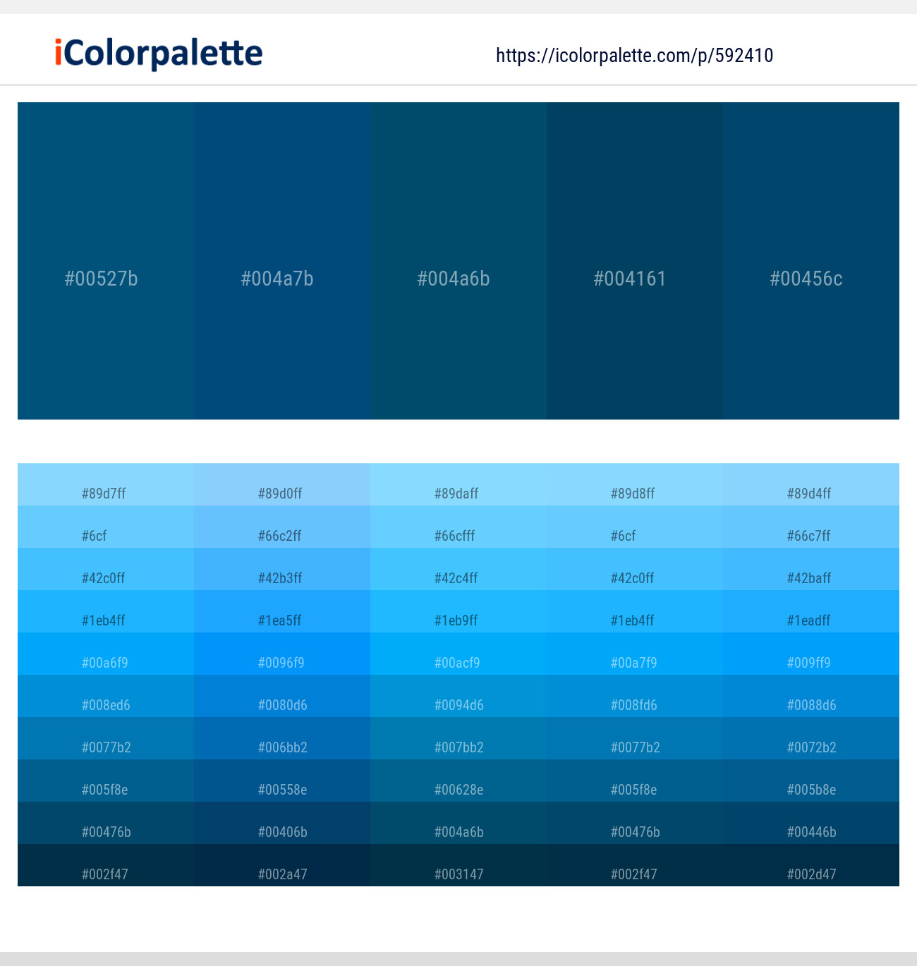 Orient – Regal Blue – Regal Blue – Astronaut Blue – Regal Blue Color scheme