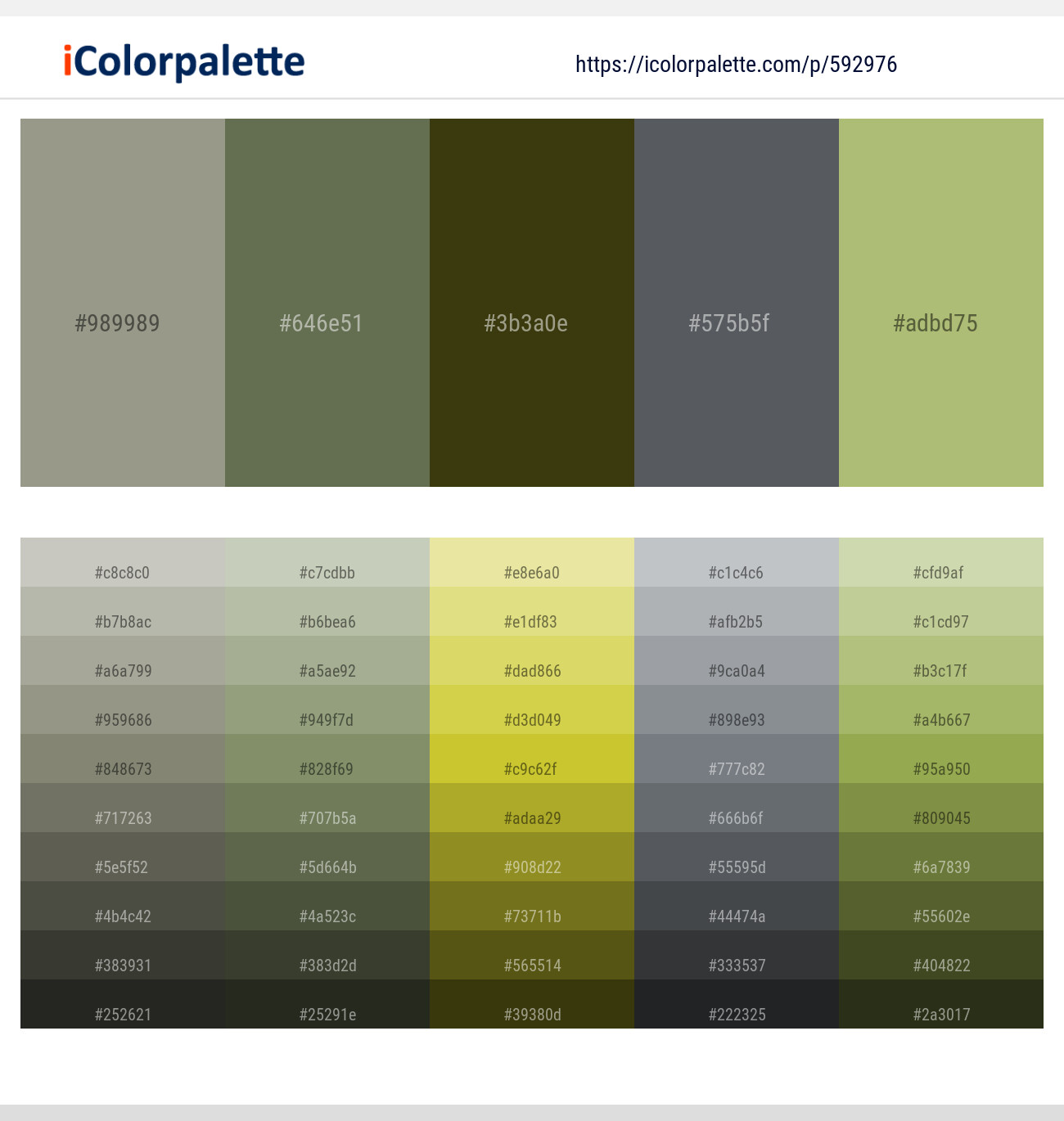 Lemon Grass – Siam – Camouflage – Abbey – Green Smoke Color scheme