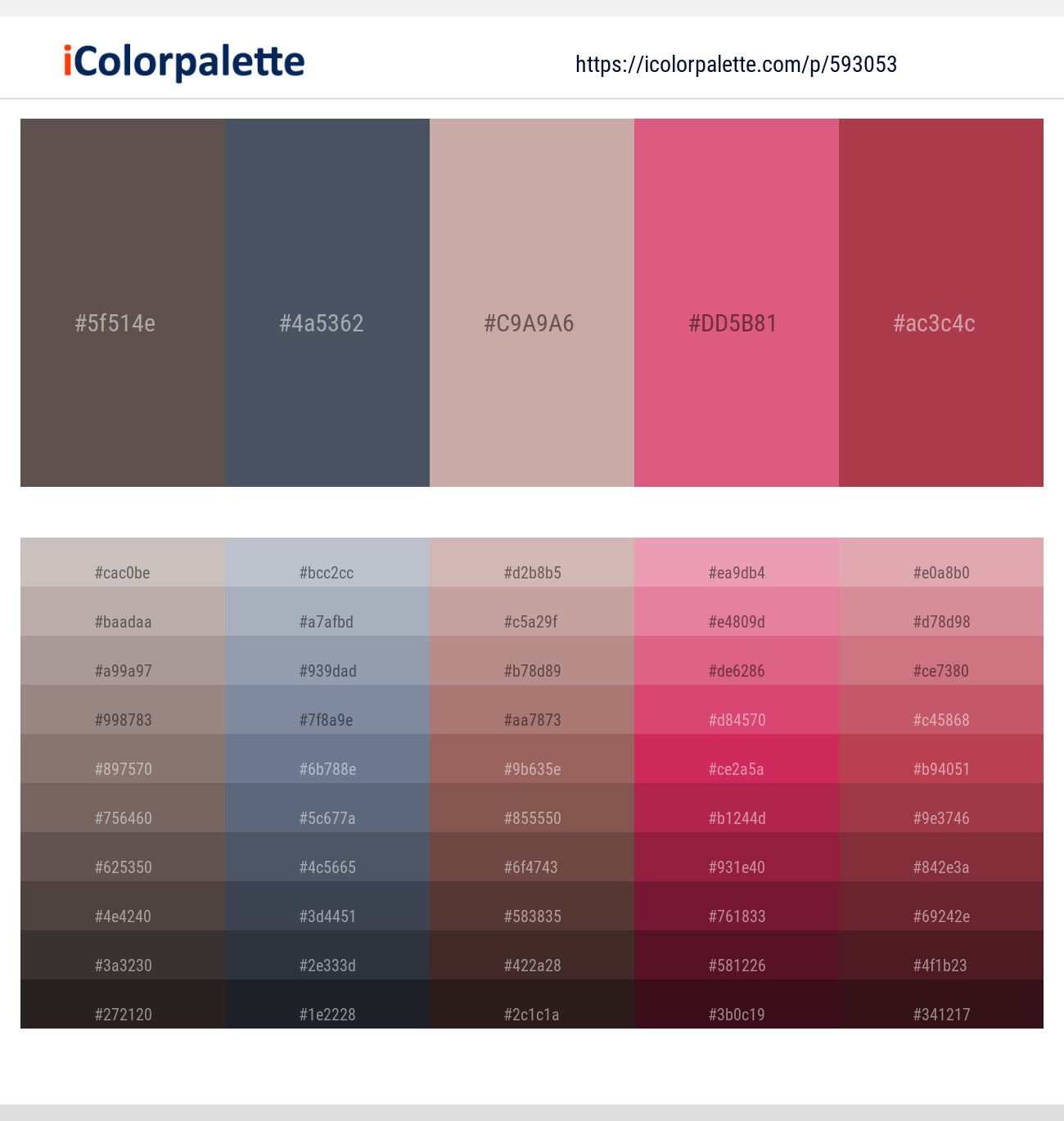 Dorado – River Bed – Eunry – Cranberry – Night Shadz Color scheme