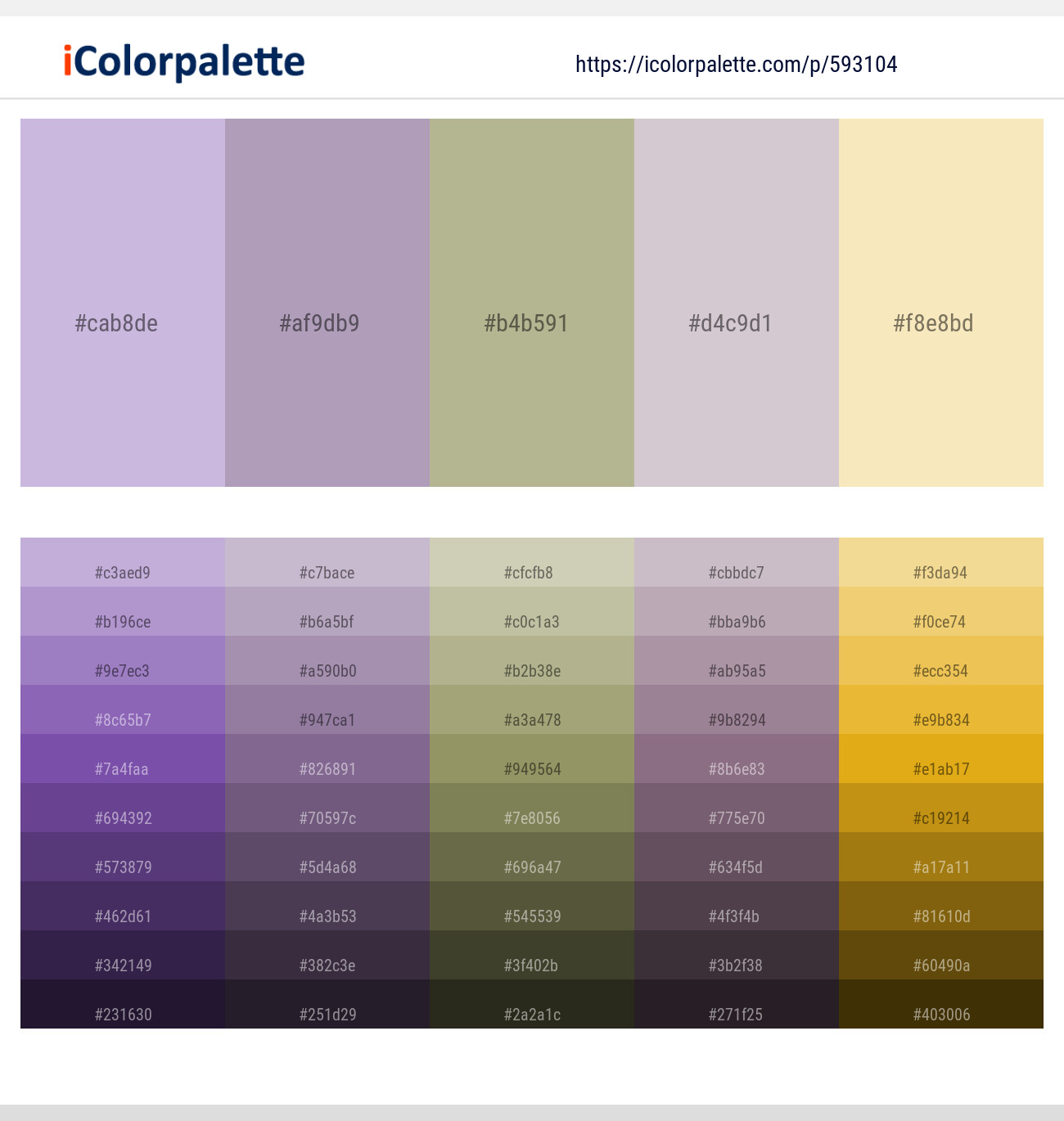 593104Prelude – Amethyst Smoke – Heathered Gray – Lola – Givry Color scheme
