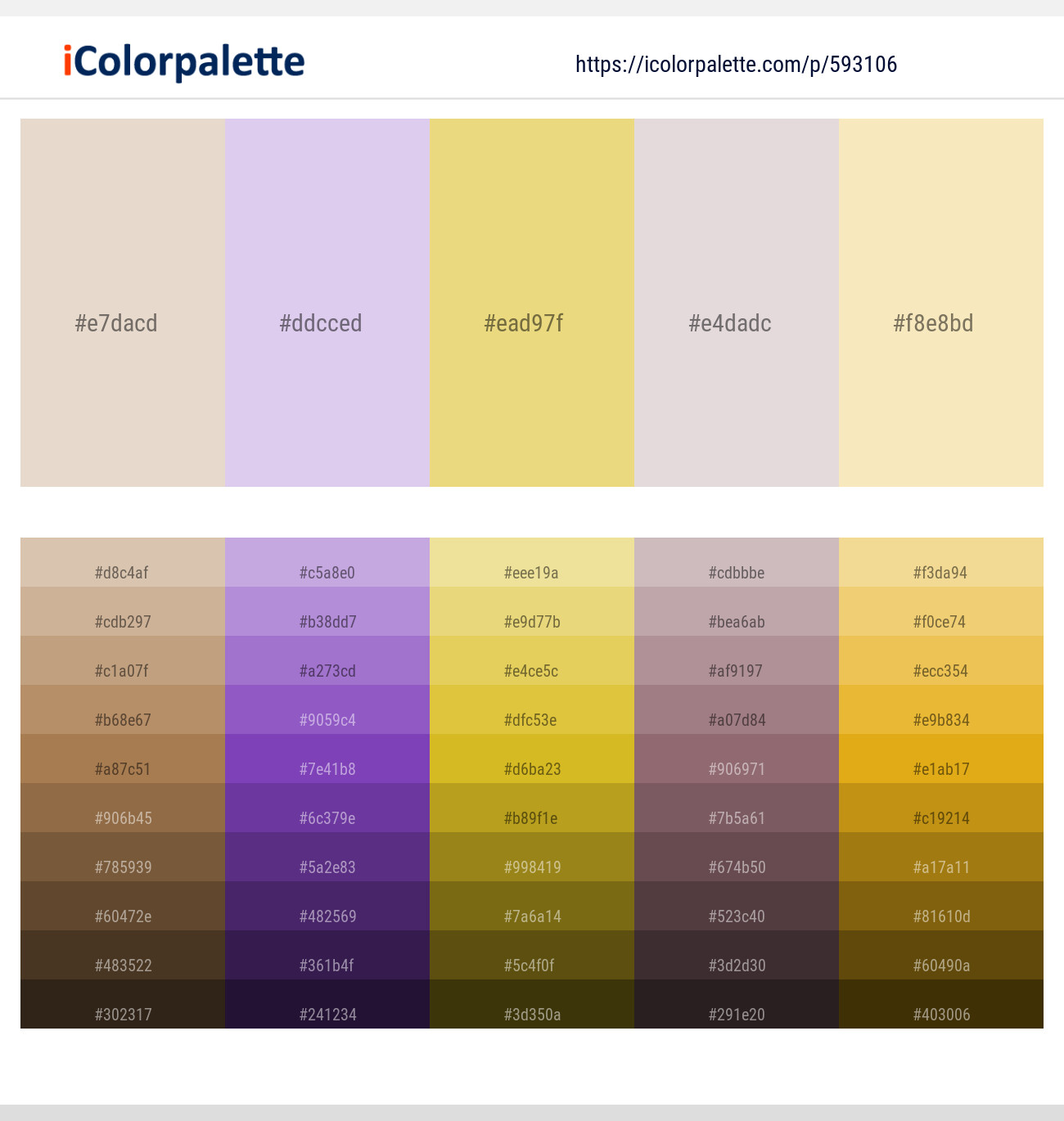 593106Pearl Bush – Snuff – Flax – Bon Jour – Givry Color scheme
