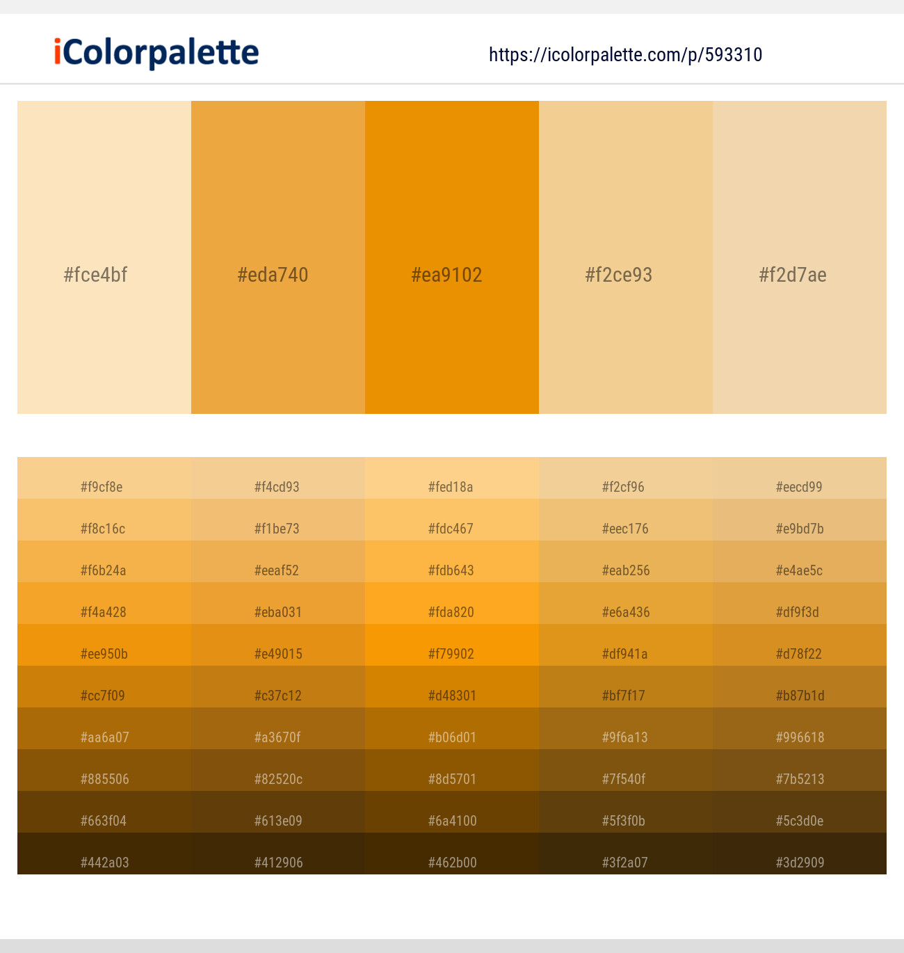 593310Dairy Cream – Tulip Tree – Tangerine – Manhattan – Wheat Color scheme