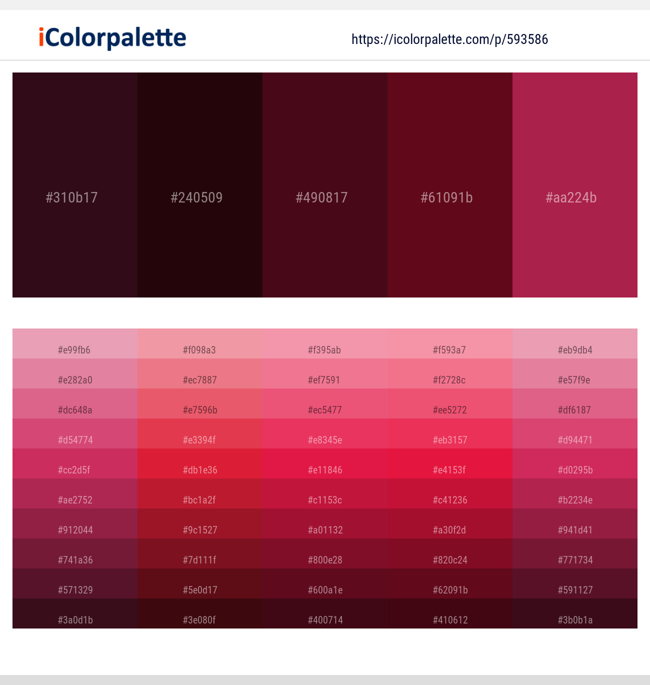Aubergine – Aubergine – Cab Sav – Maroon Oak – Maroon Flush Color scheme