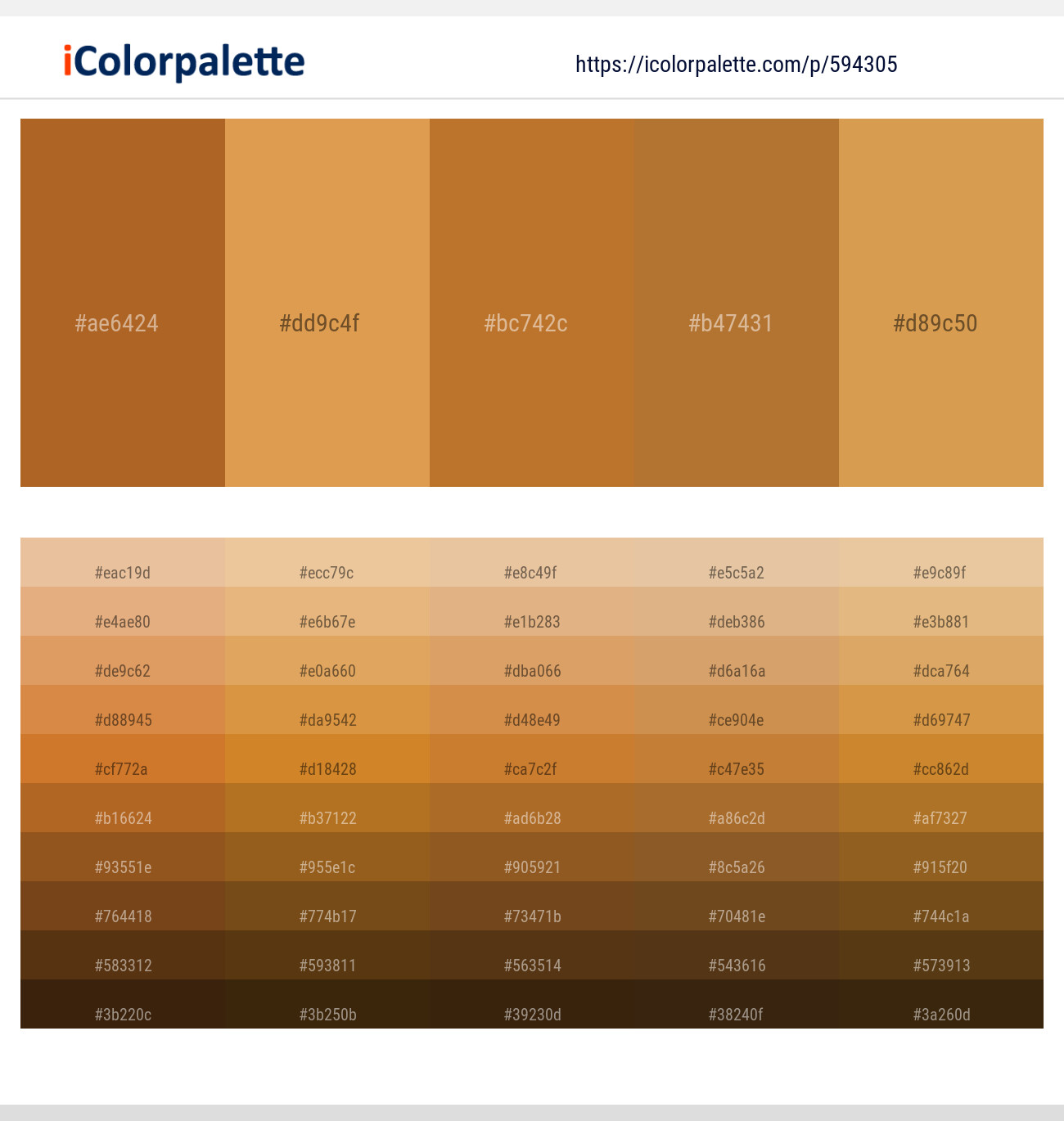 Desert – Di Serria – Copper – Copper – Di Serria Color scheme