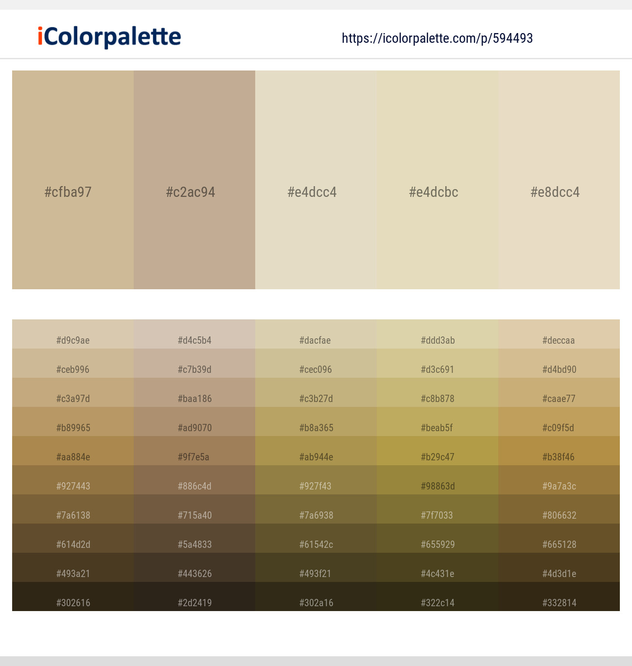 Sorrell Brown – Indian Khaki – Bone – Stark White – Stark White Color scheme