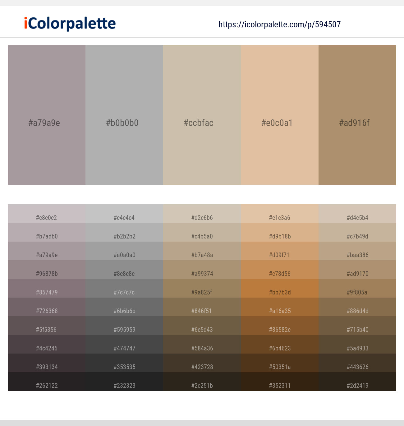 2575+ Sandal Color Palettes & Gradient Ideas | iColorPalette