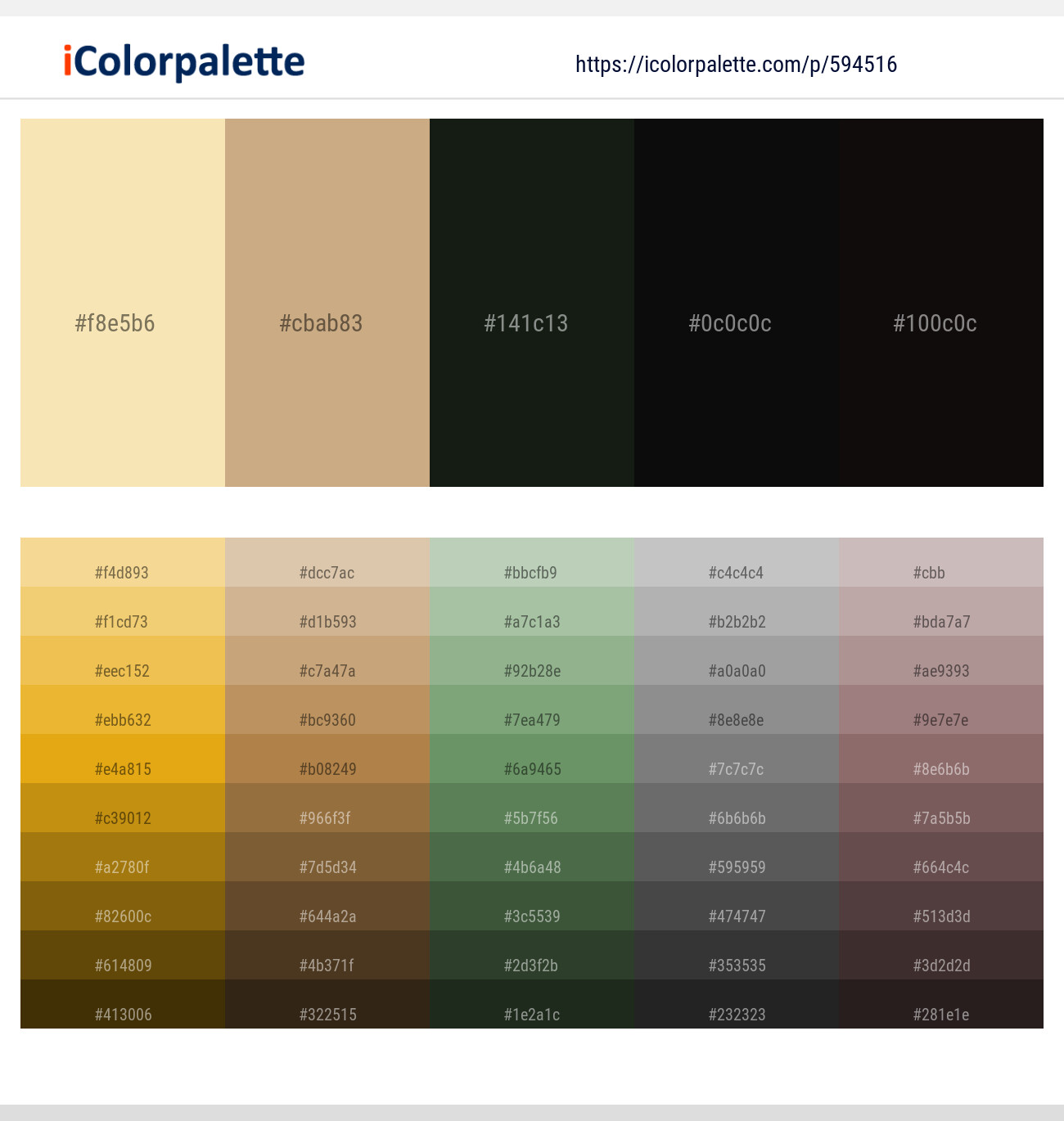 594516Dairy Cream – Tan – Hunter Green – Cod Gray – Cod Gray Color scheme