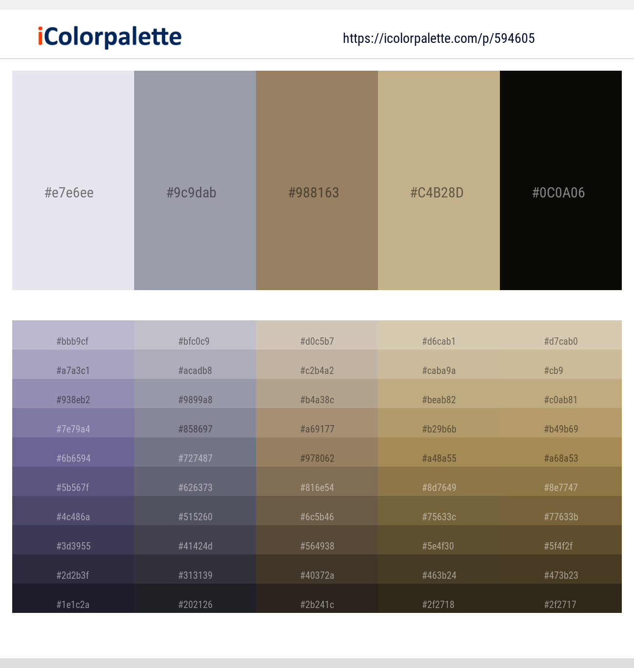 594605Mischka – Santas Gray – Domino – Indian Khaki – Eternity Color scheme