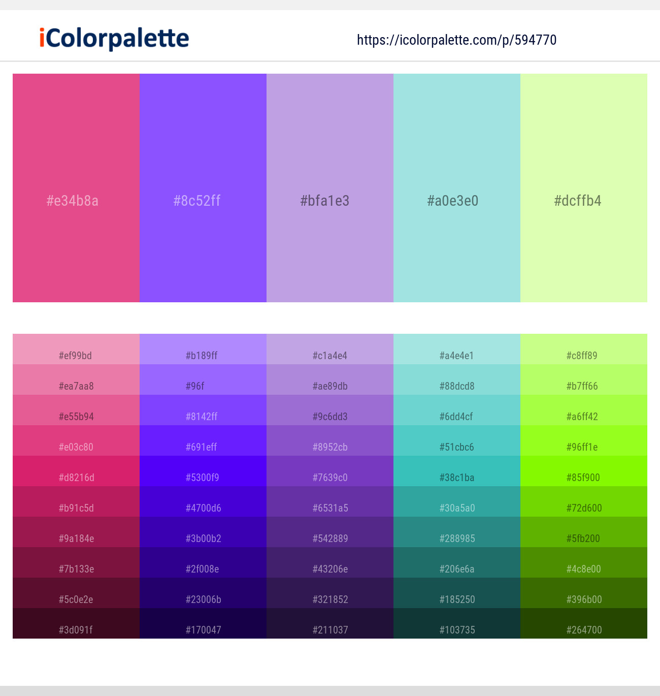 Apple – Snow Drift – Apple – La Palma – La Palma Color scheme