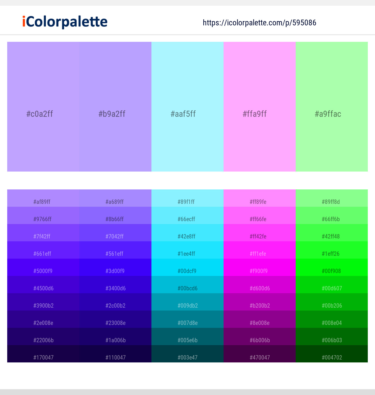 Melrose – Melrose – Anakiwa – Lavender Rose – Mint Green Color scheme
