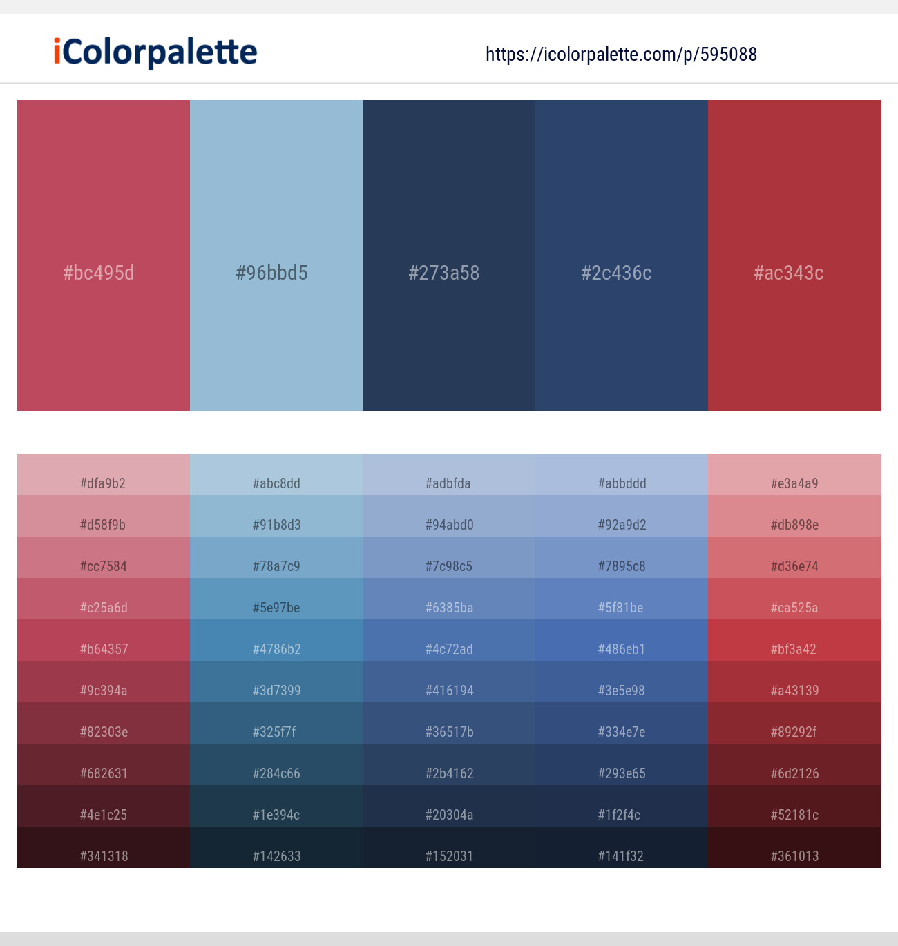 595088Portage – Celeste – Jambalaya – Cadillac – Grape Color scheme