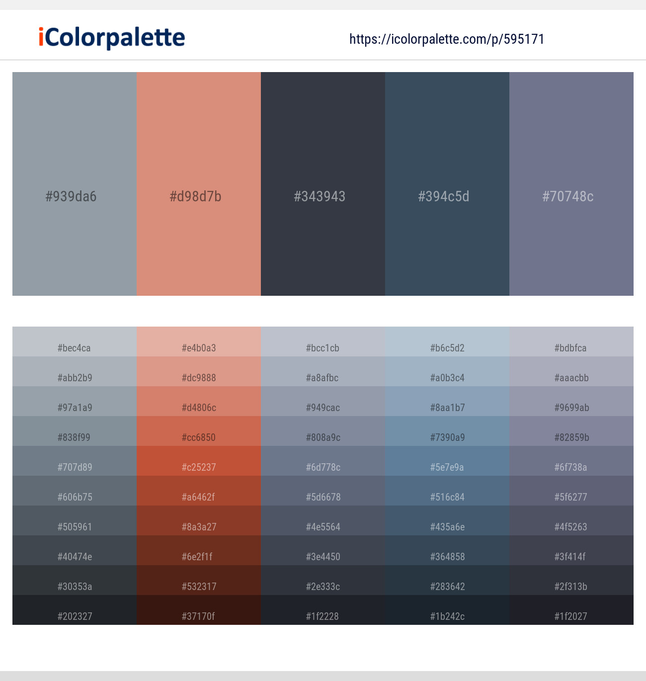 Regent Gray – Burning Sand – Bright Gray – Oxford Blue – Storm Gray Color scheme