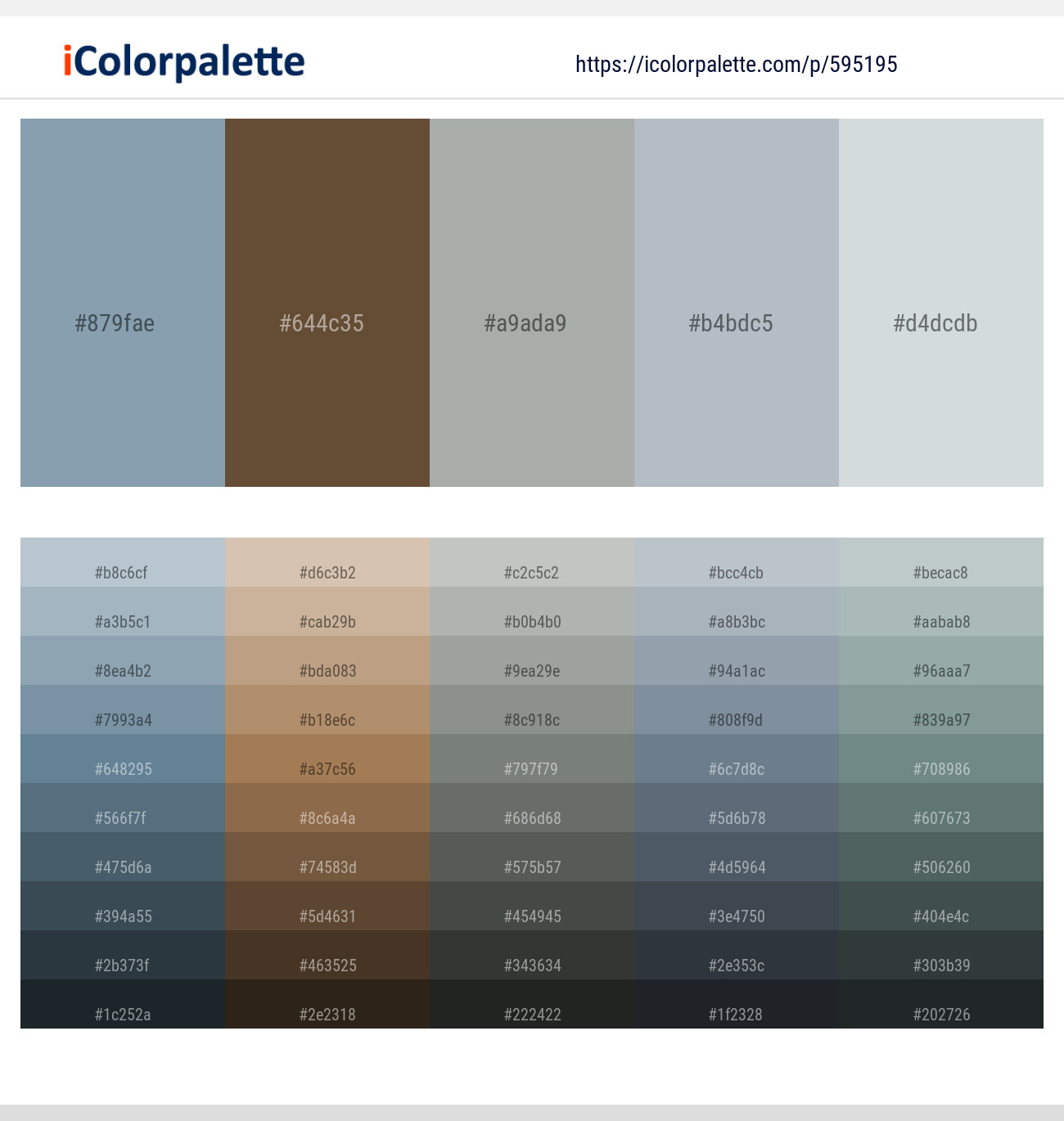Bali Hai – Shingle Fawn – Norway – Heather – Nebula Color scheme