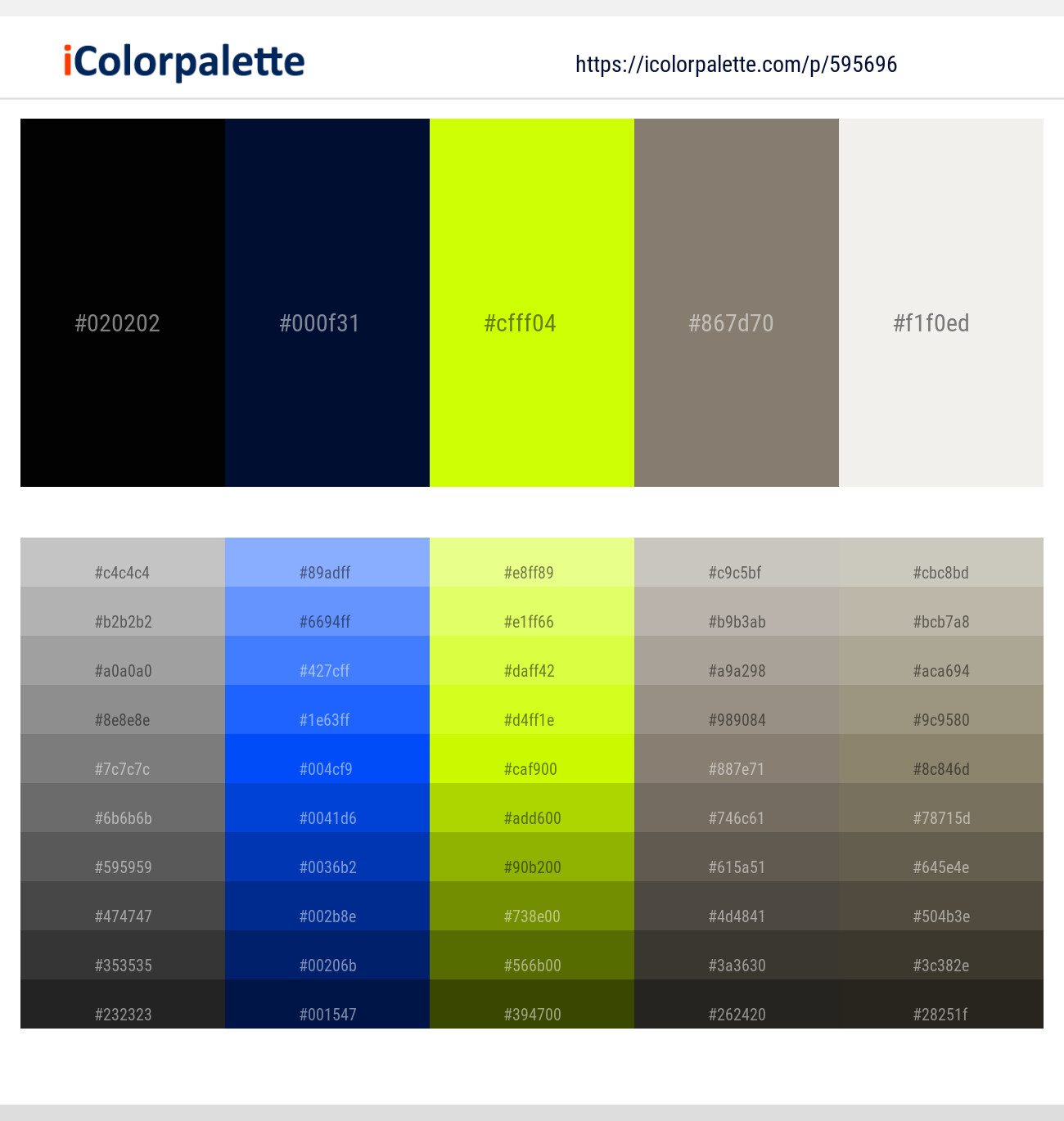 Black Pearl – Downriver – Tory Blue – Mariner – Dodger Blue Color scheme