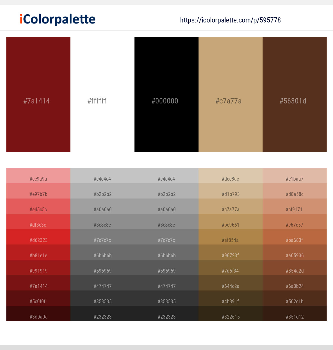 595778Falu Red – White – Black – Tan – Brown Derby Color scheme