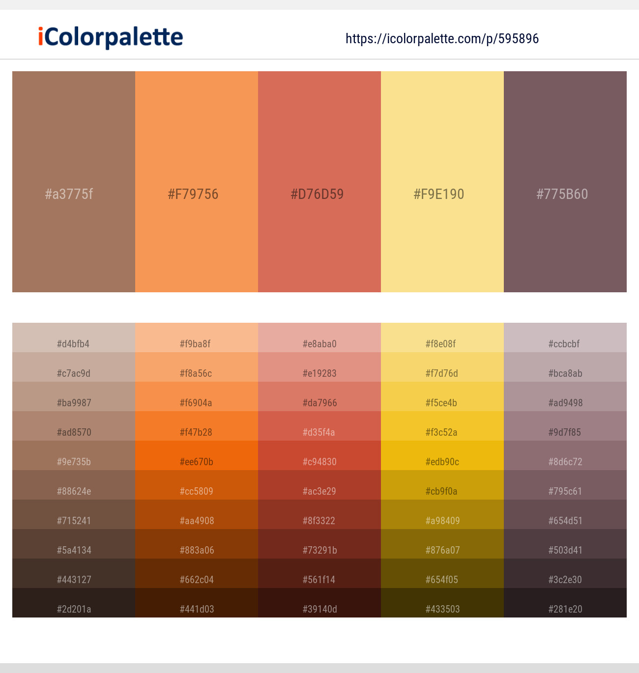 Leather – Tan Hide – Terracotta – Golden Glow – Zambezi Color scheme