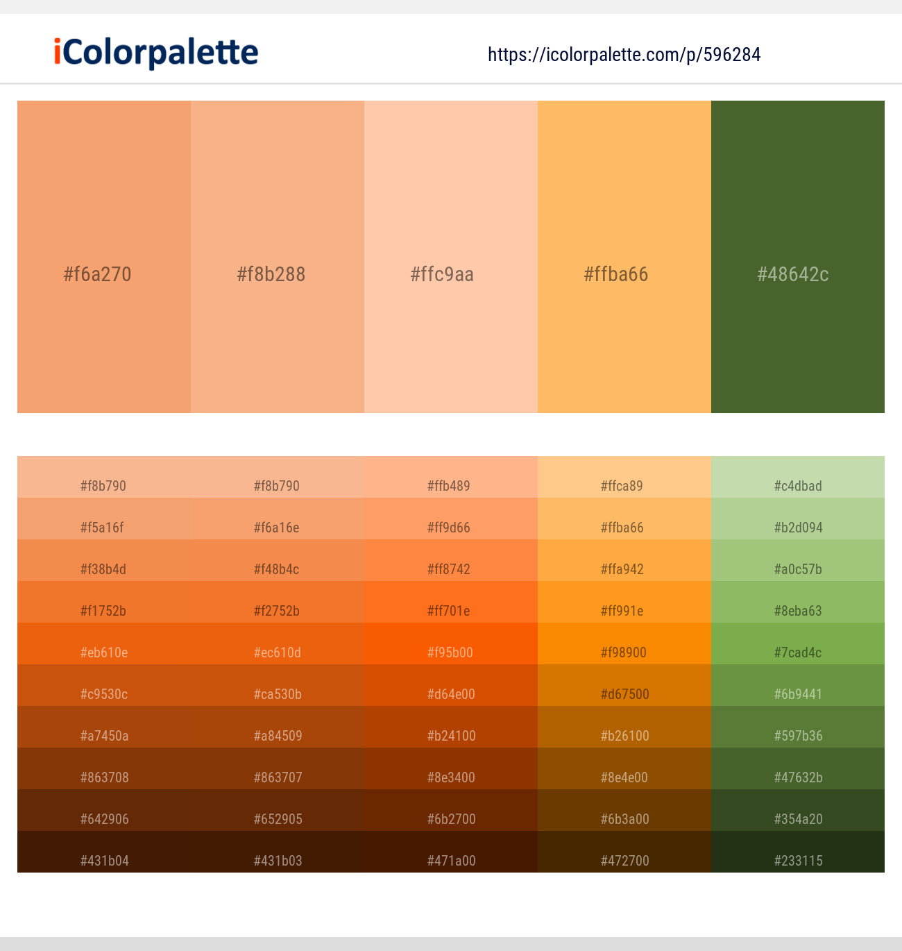 215+ Light Salmon And Navajo White Color Palettes & Gradient Ideas ...