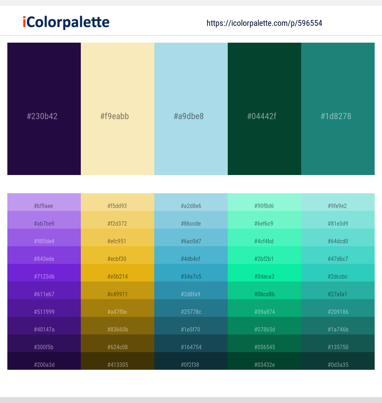 596554Violet – Astra – Regent St Blue – Sherwood Green – Elm Color scheme