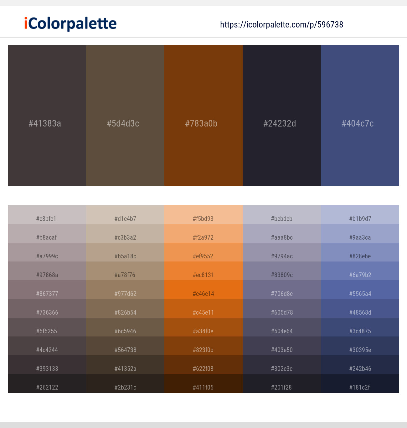 Tundora – Millbrook – Cafe Royale – Steel Gray – East Bay Color scheme