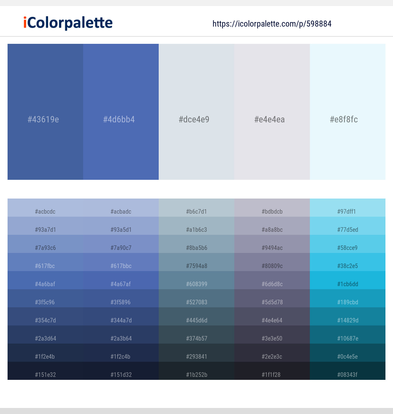 San Marino – San Marino – Geyser – Mischka – Foam Color scheme