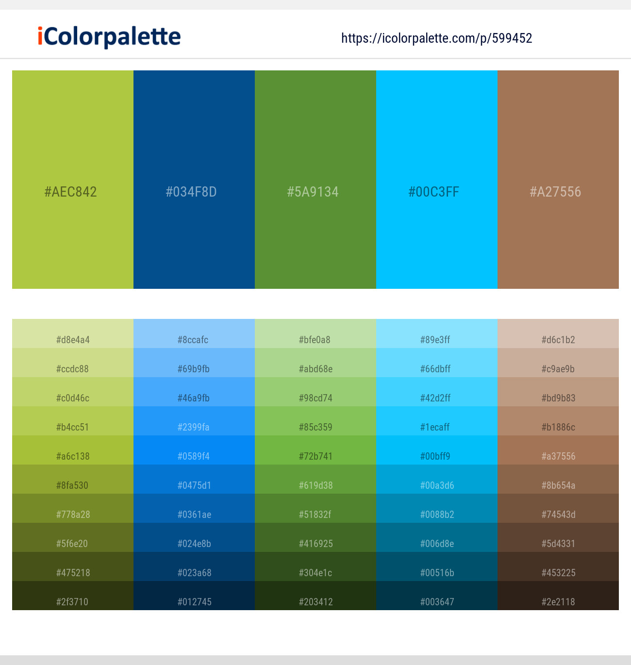 Conifer – Congress Blue – Apple – Cerulean – Leather Color scheme