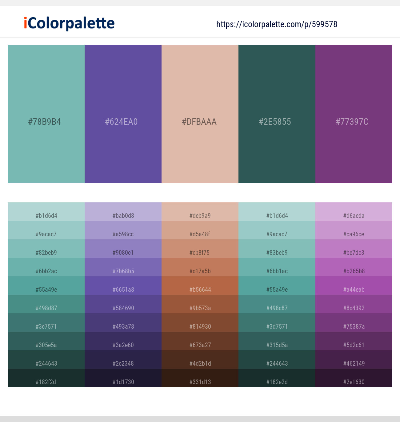 Neptune – Butterfly Bush – Cashmere – Spectra – Eminence Color scheme