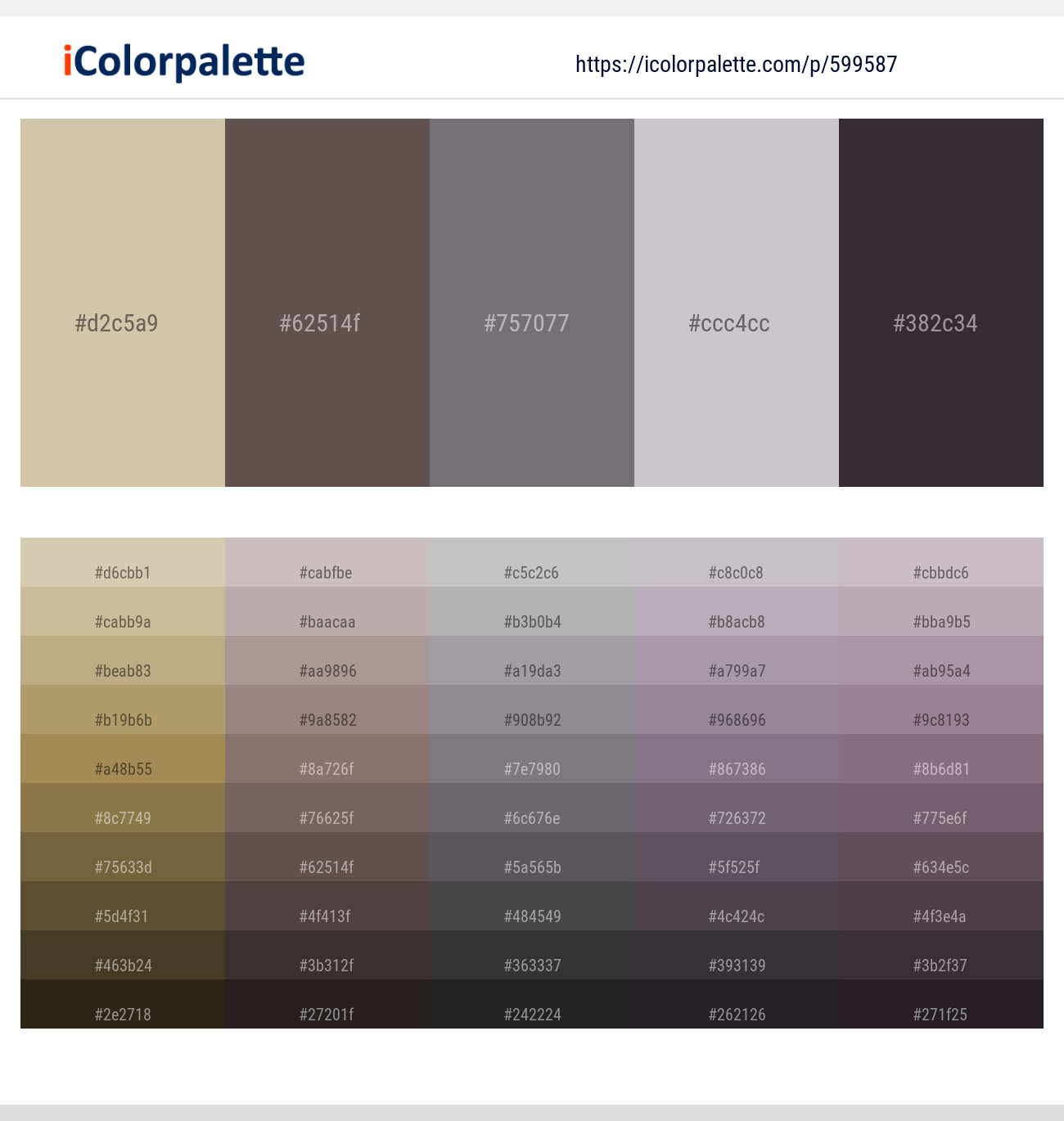Akaroa – Dorado – Salt Box – Maverick – Thunder Color scheme