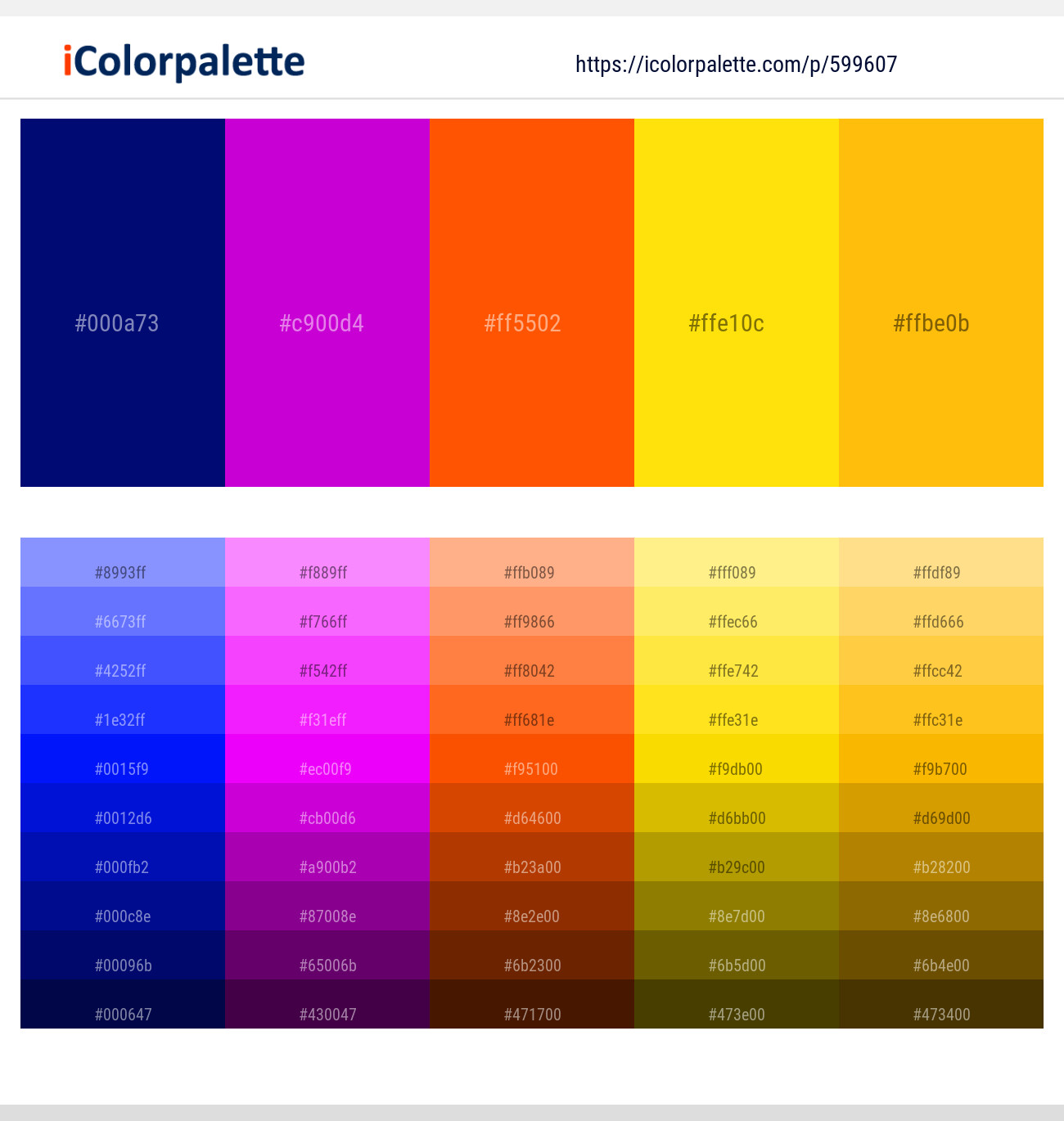 230+ Amber Color Palettes & Gradient Ideas | iColorPalette