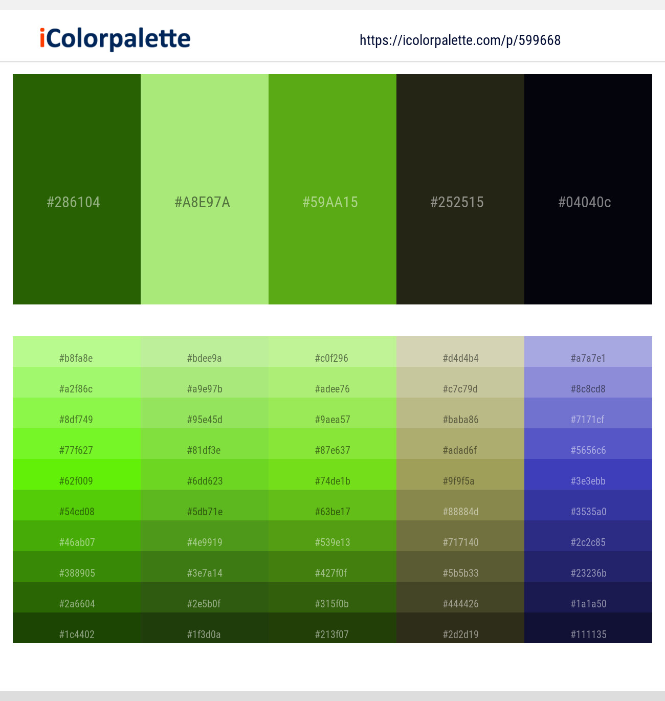 48+ Dark Green And Light Green Color Palettes & Gradient Ideas ...