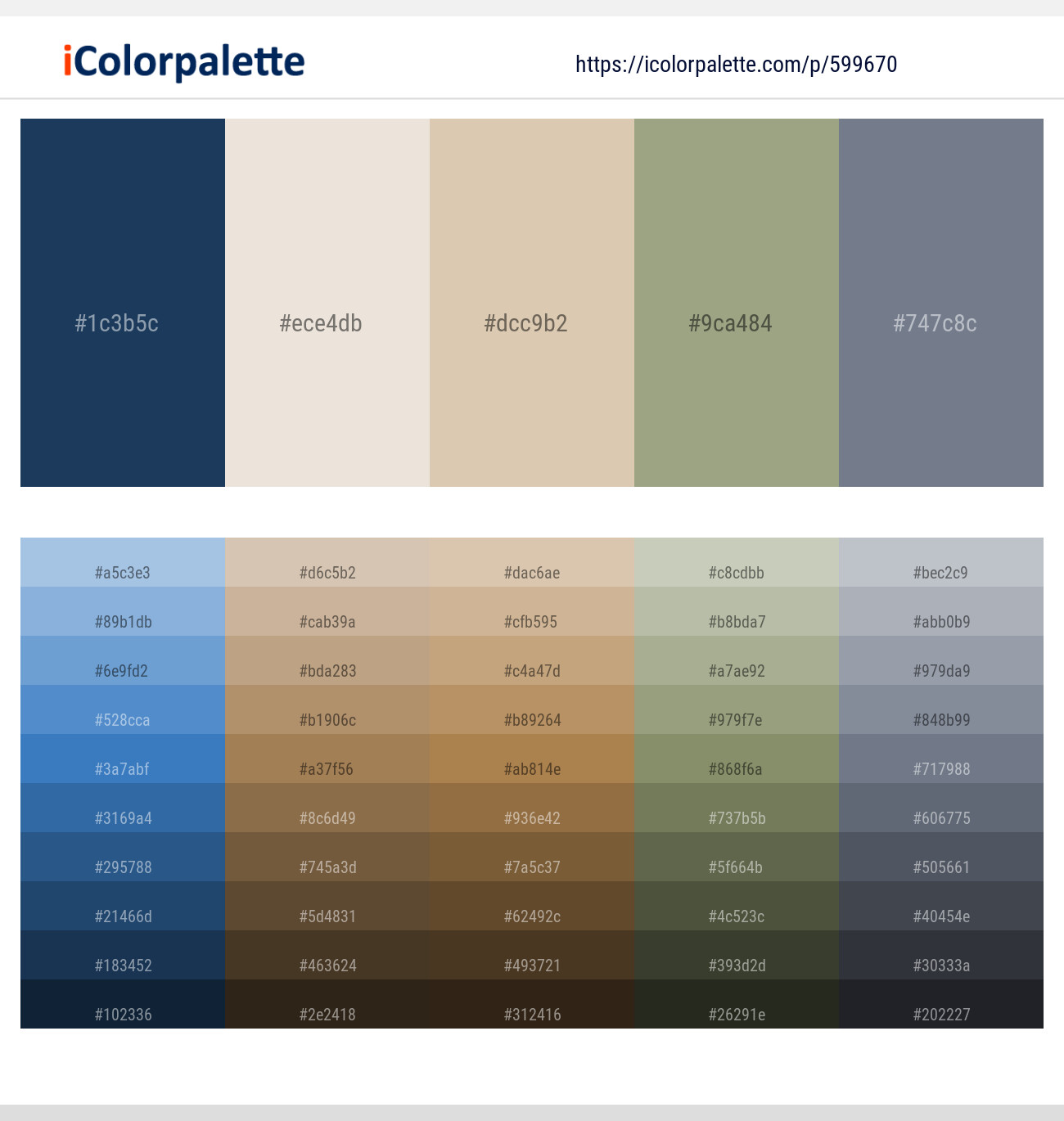 Cello – Pearl Bush – Akaroa – Sage – Raven Color scheme