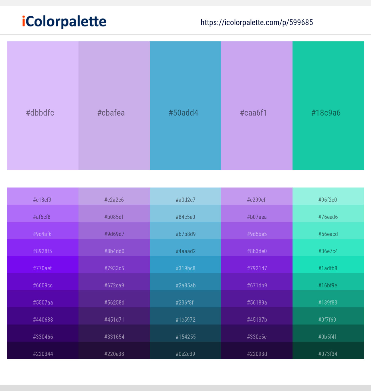 Mauve – Prelude – Shakespeare – Perfume – Java Color scheme