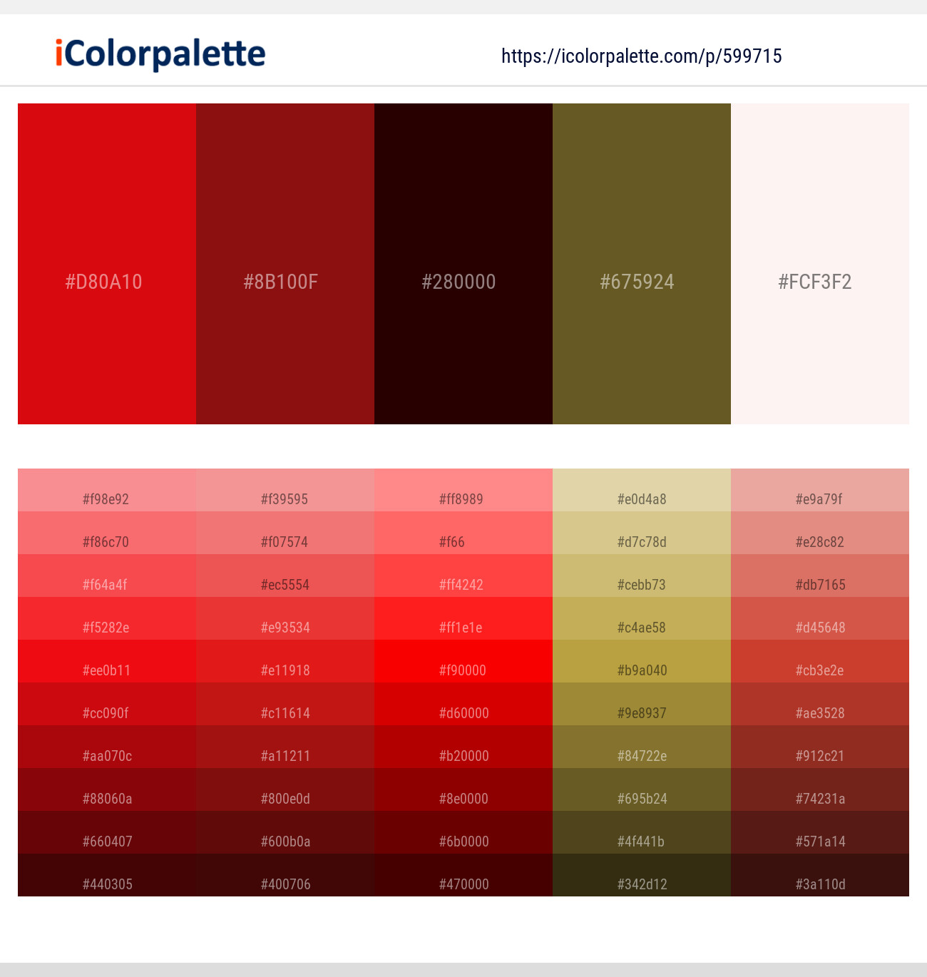 Monza – Tamarillo – Sepia Black – Himalaya – Fantasy Color scheme