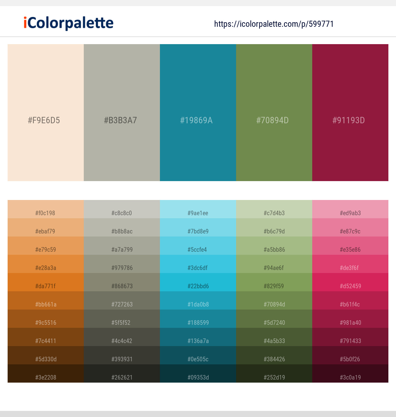 Linen – Eagle – Blue Chill – Dingley – Claret Color scheme