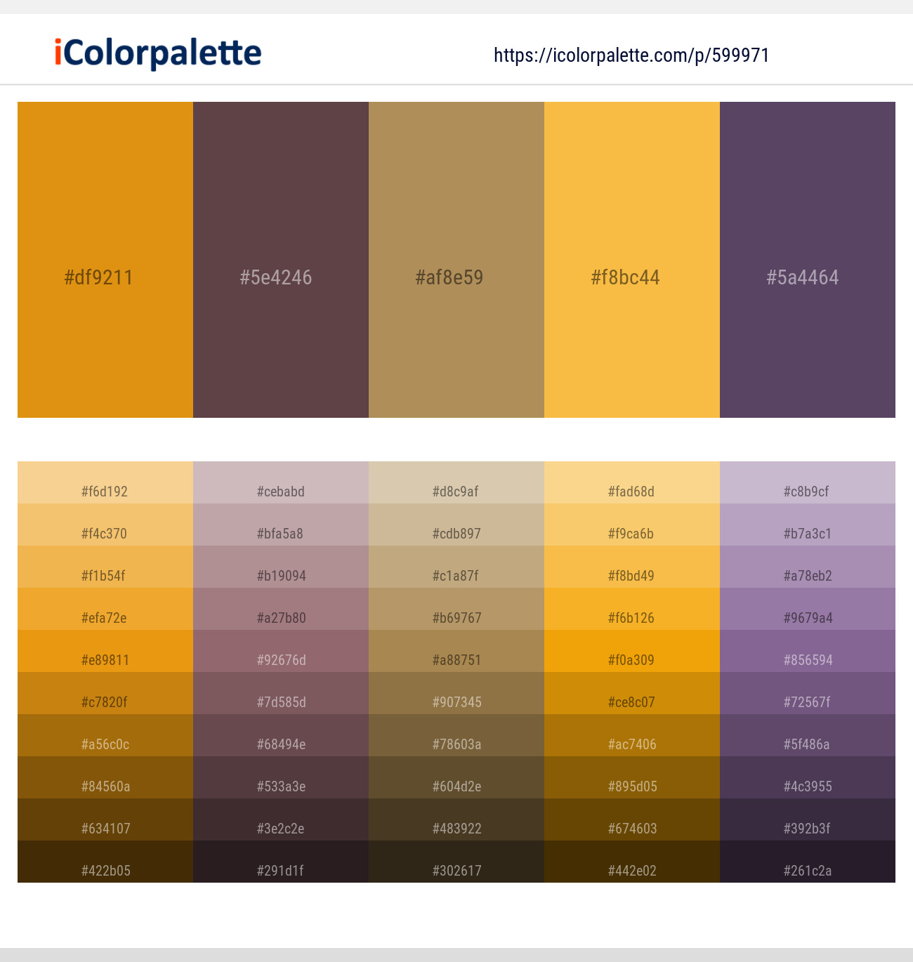 Dixie – Don Juan – Limed Oak – Casablanca – Voodoo Color scheme