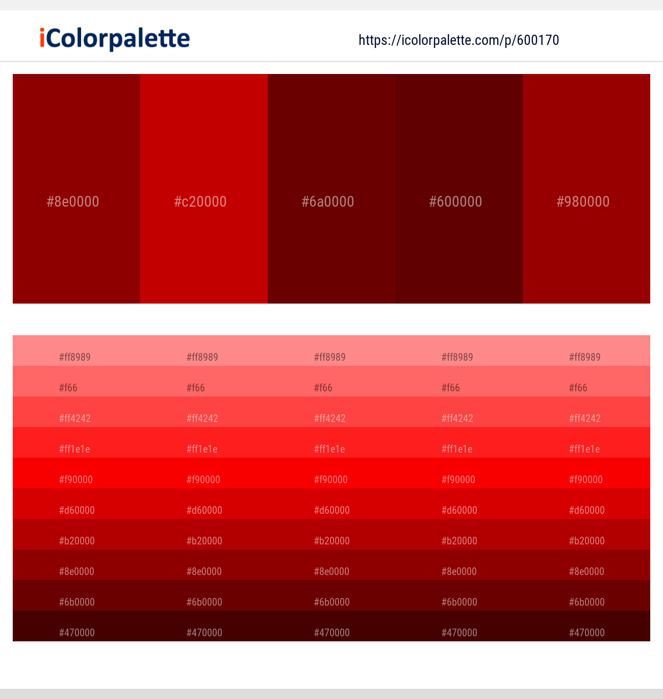 Red Berry – Guardsman Red – Lonestar – Lonestar – Red Berry Color scheme