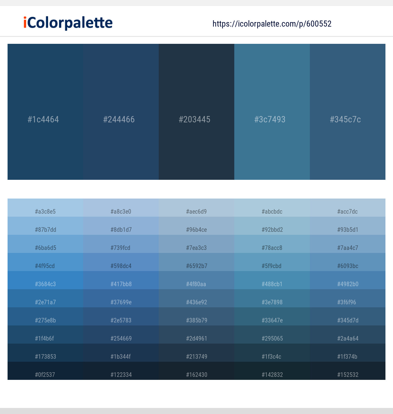 Cello – Cello – Big Stone – Calypso – San Juan Color scheme