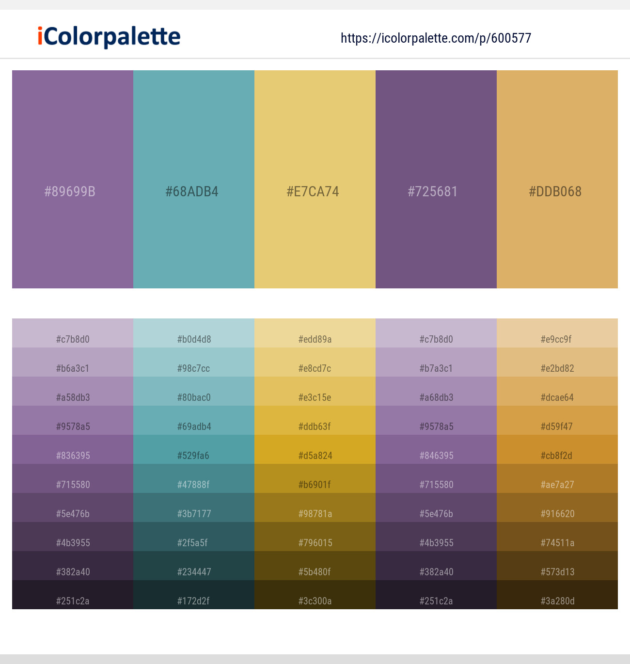Trendy Pink – Tradewind – Rob Roy – Rum – Harvest Gold Color scheme