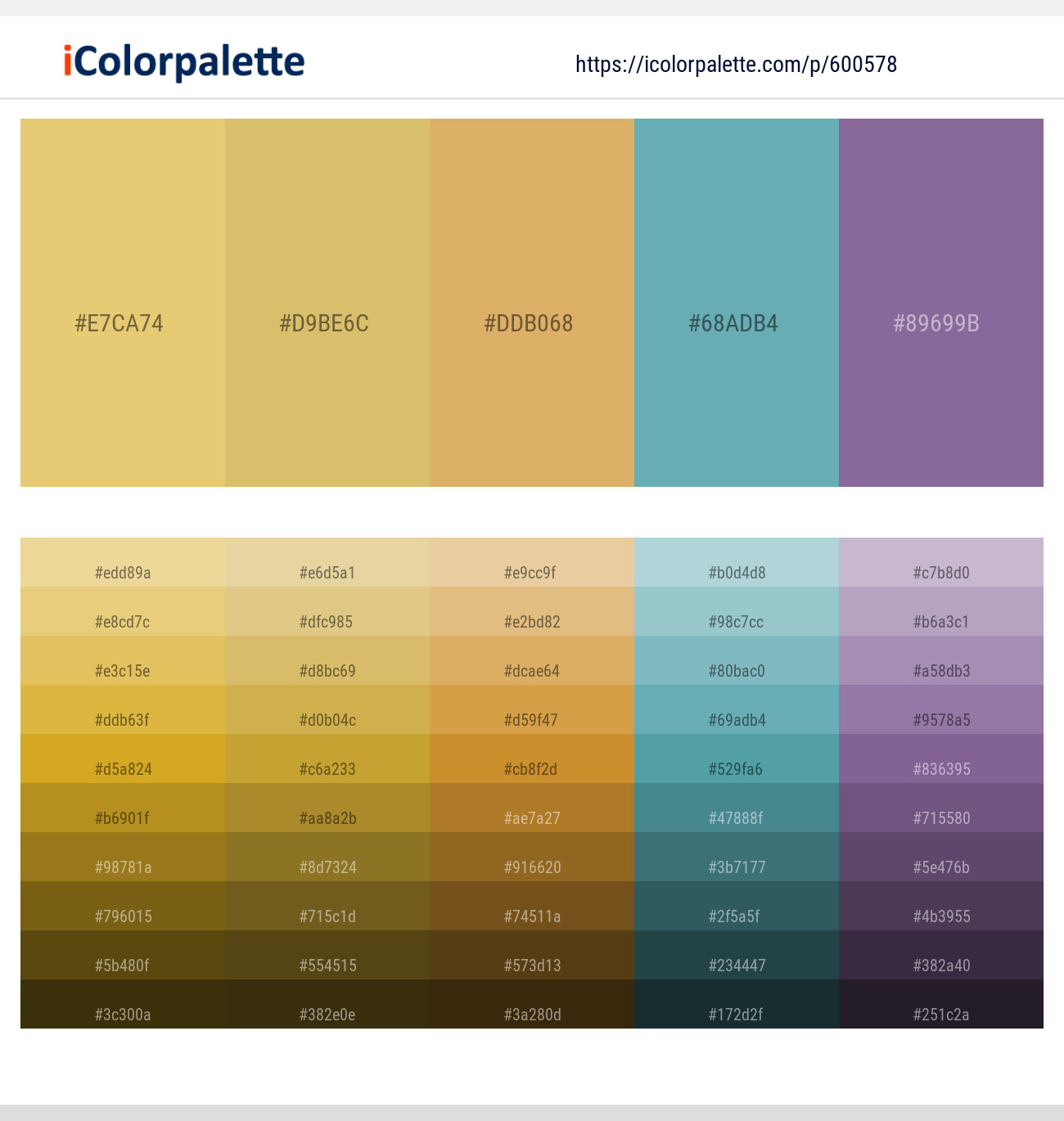 Rob Roy – Apache – Harvest Gold – Tradewind – Trendy Pink Color scheme