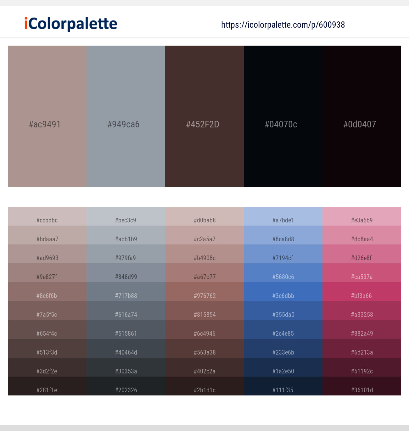 Del Rio – Regent Gray – Woody Brown – Bunker – Aubergine Color scheme