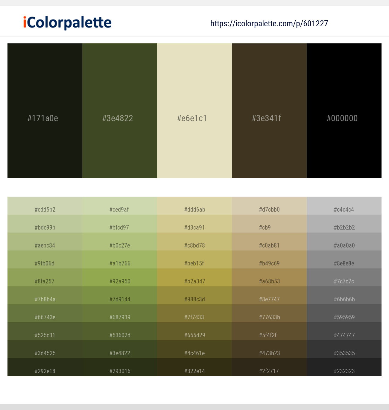 Rangoon Green – Woodland – Aths Special – Lisbon Brown – Black Color scheme