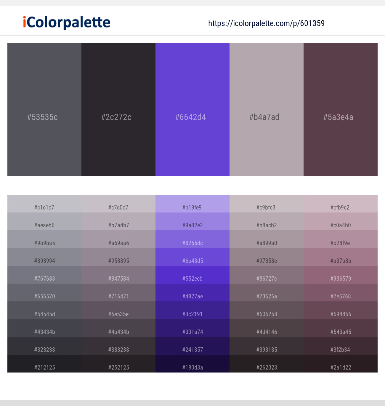 Scarpa Flow – Thunder – Purple Heart – Pink Swan – Eggplant Color scheme
