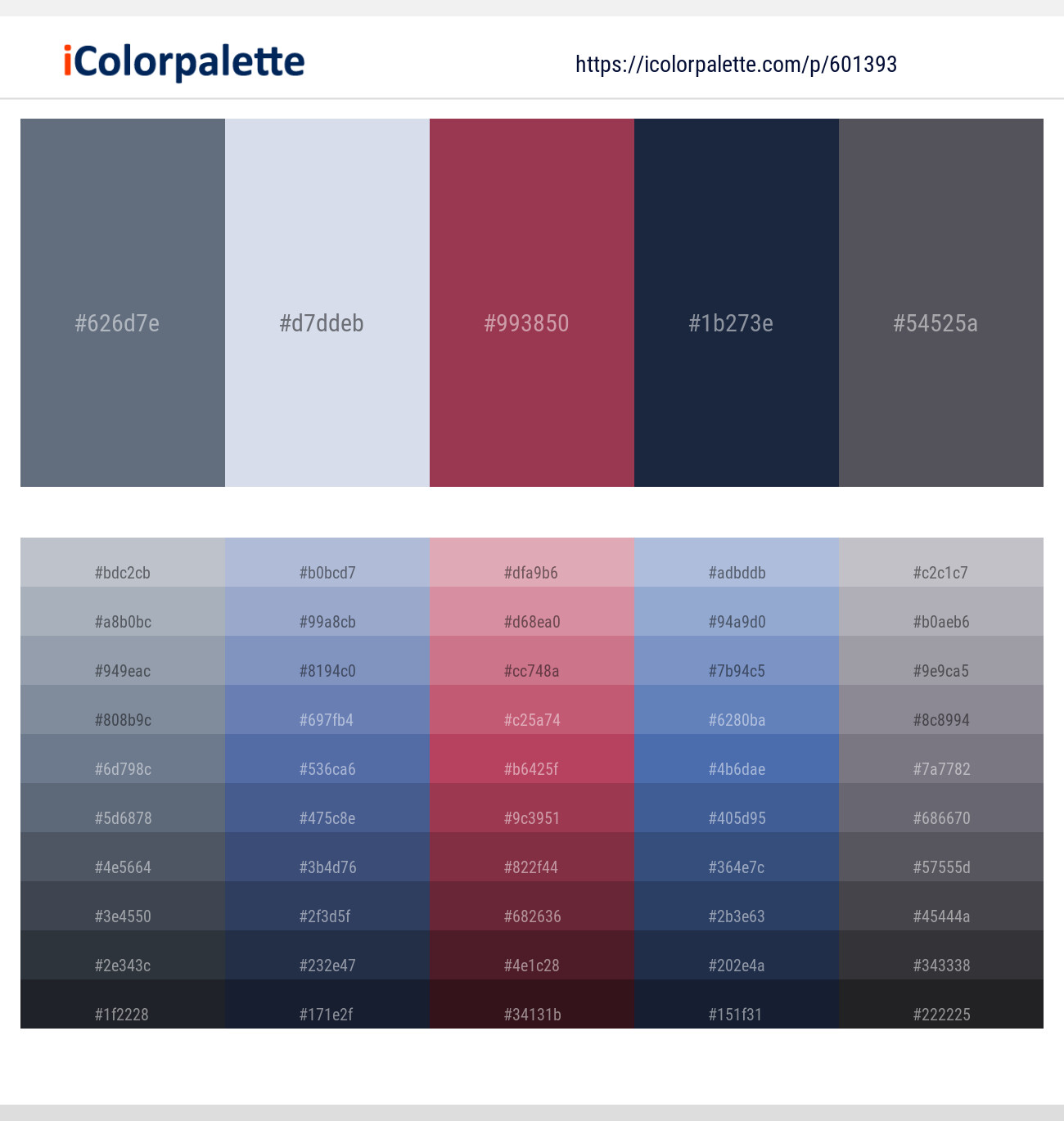 Shuttle Gray – Periwinkle Gray – Night Shadz – Big Stone – Scarpa Flow Color scheme