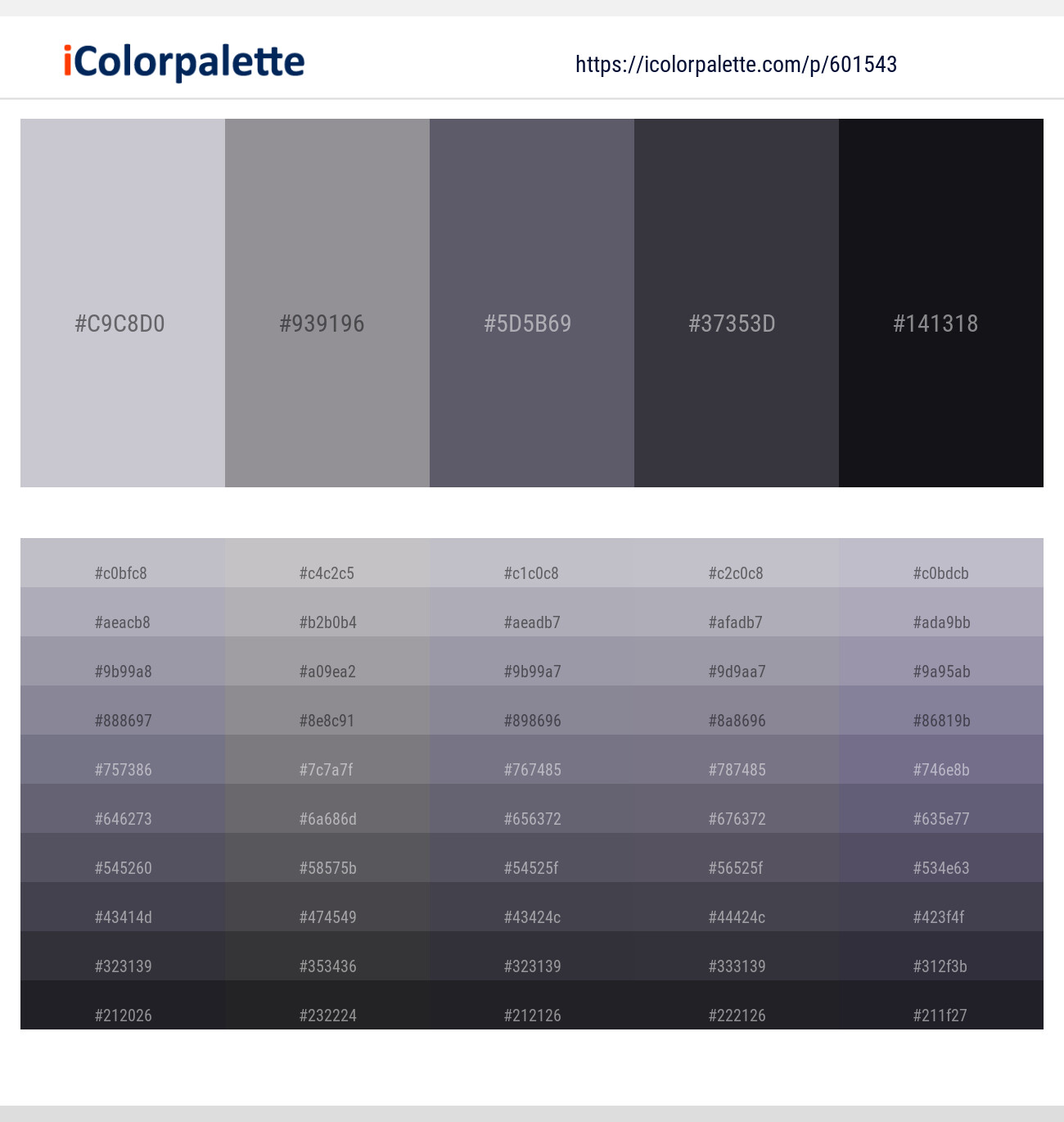 Gray Suit – Mountain Mist – Scarpa Flow – Ship Gray – Cinder Color scheme