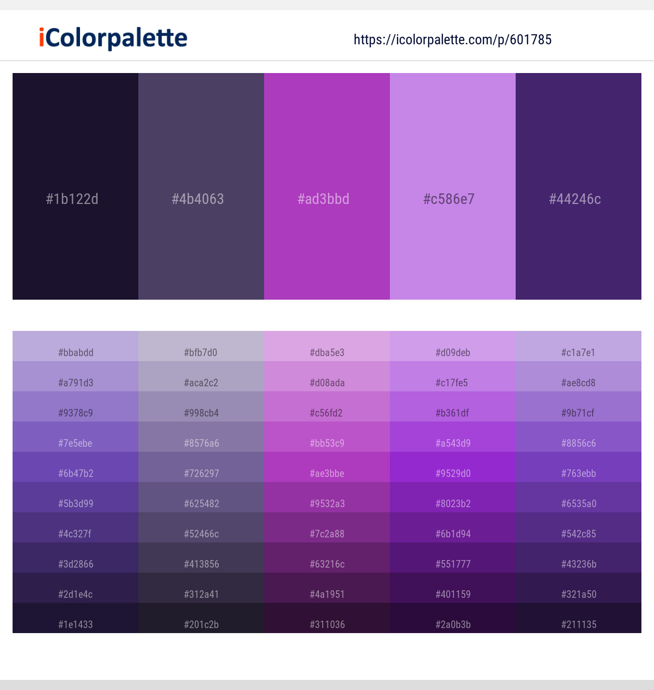 Haiti – Mulled Wine – Fuchsia Pink – Lavender – Meteorite Color scheme
