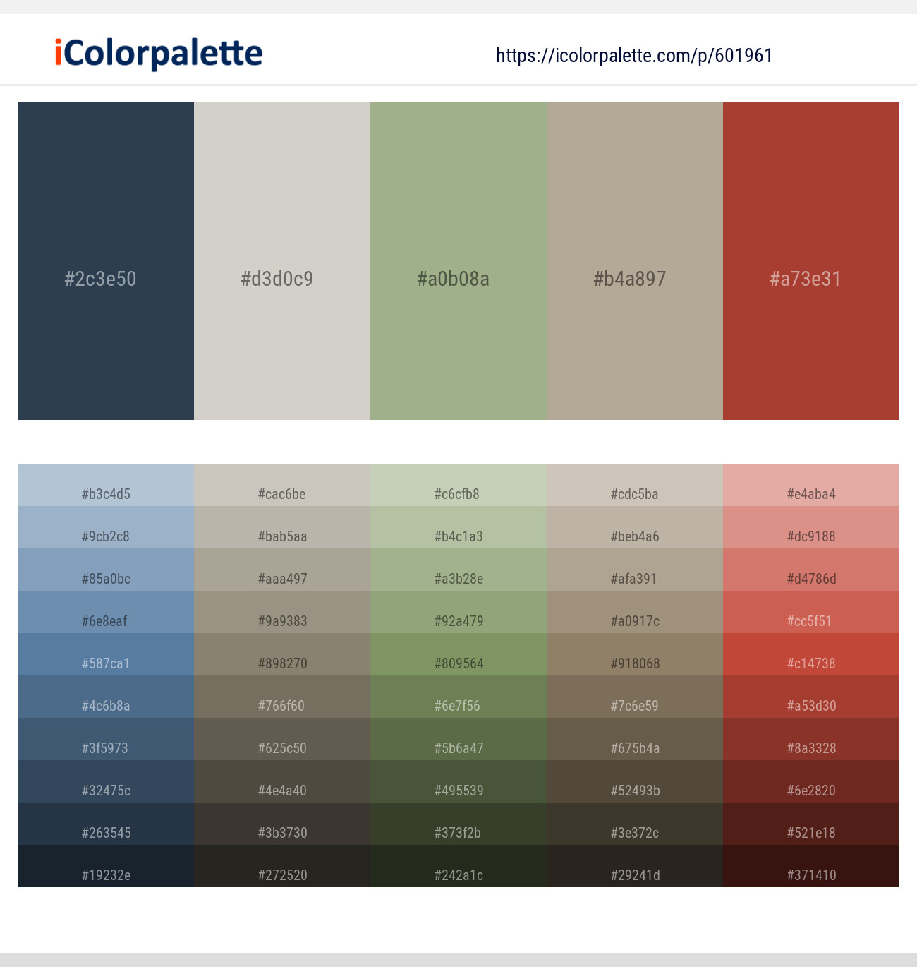 Pickled Bluewood – Timberwolf – Schist – Napa – Medium Carmine Color scheme